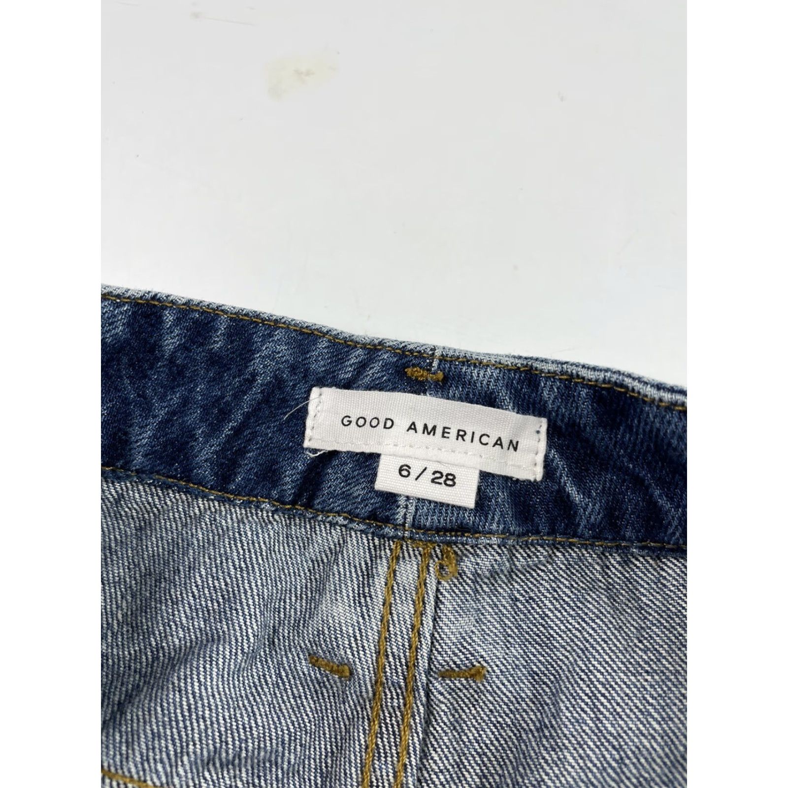 Good American Good American Good Boy Jeans Size 6/28 High Rise Slit Straight Denim Womens Jeans Size 28" / US 6 / IT 42 - 5 Thumbnail