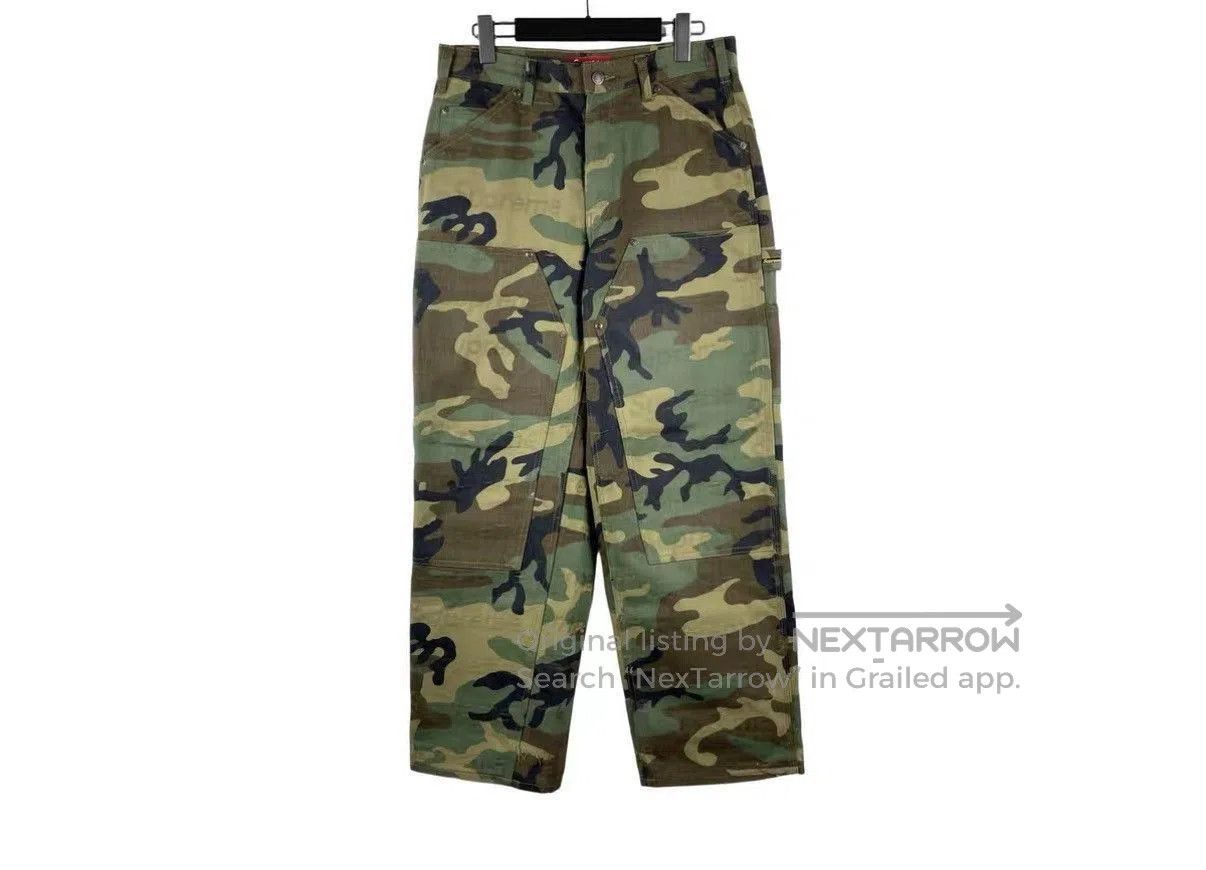 Supreme Green Camouflage Cargo Pants Size 30. Size US 30 / EU 46 - 1 Thumbnail