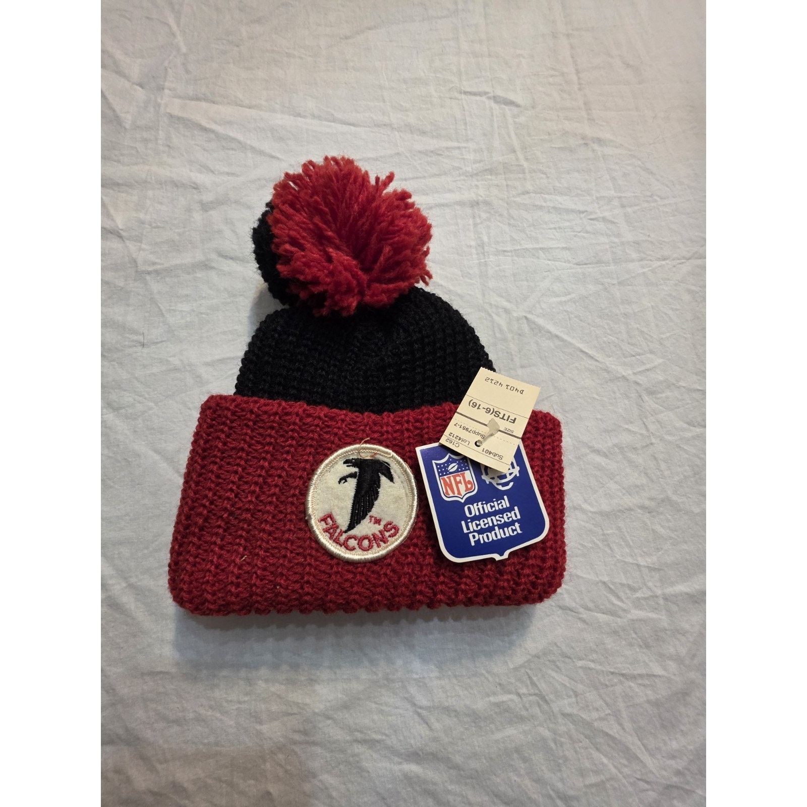 NFL Vintage NFL Atlanta Falcons Knit Winter Ski Hat Youth Size US XXS / EU 40 - 1 Thumbnail