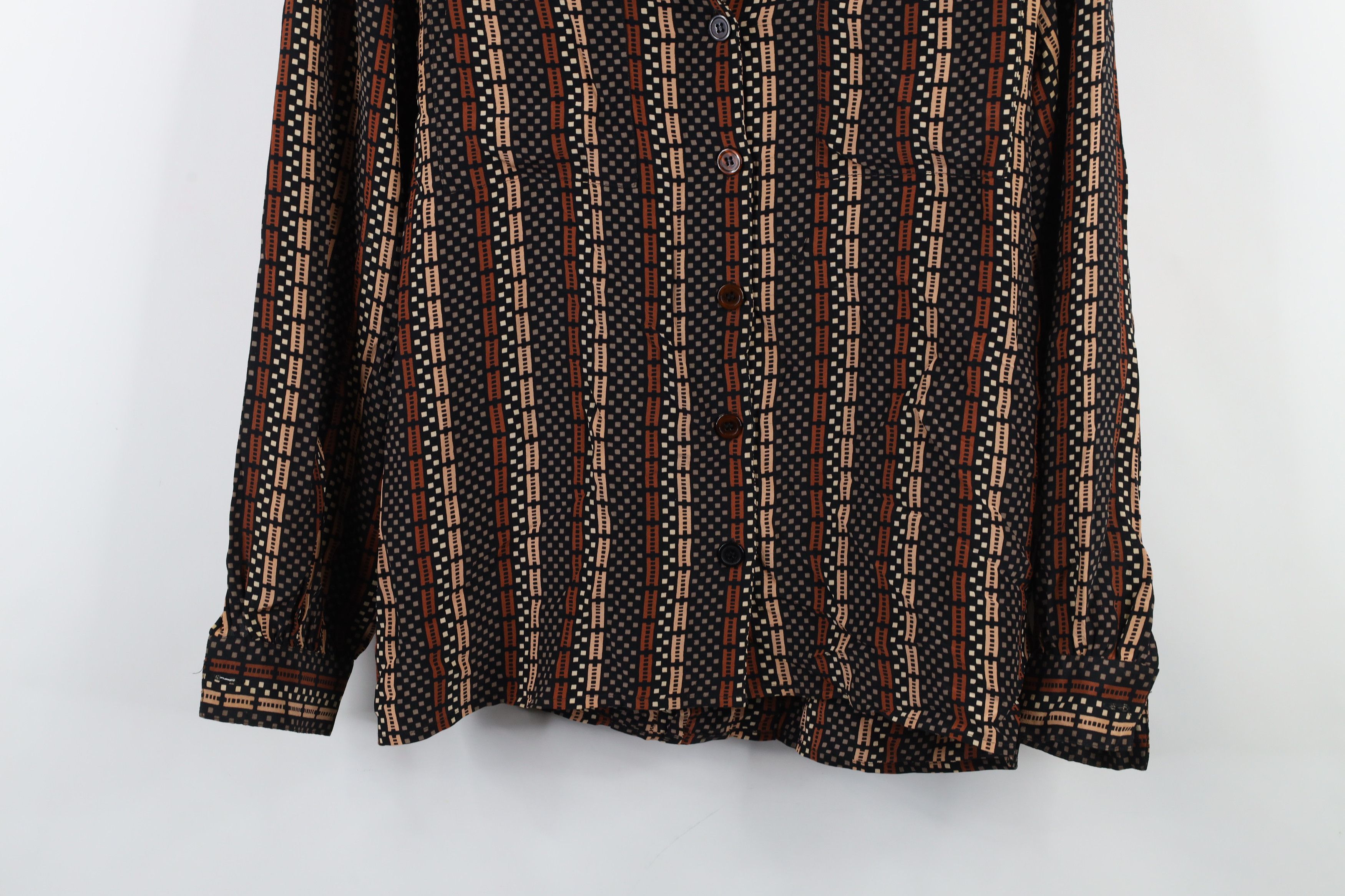 Vintage Vintage 90s Streetwear Checkered Collared Button Shirt Size L / US 10 / IT 46 - 3 Thumbnail