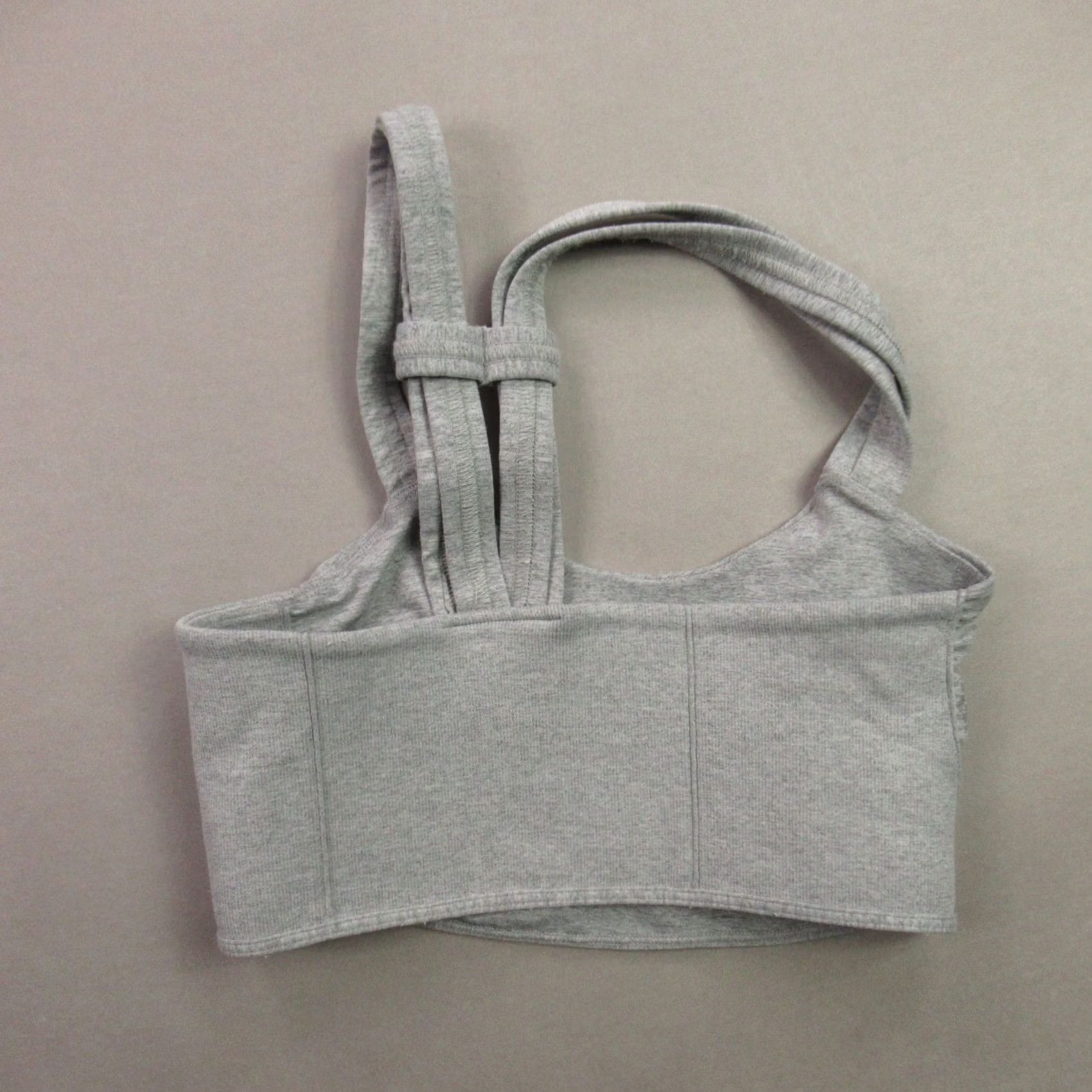 Vintage Women's Gray Activewear Top Crop Sports Bra Workout Yoga S Size S / US 4 / IT 40 - 2 Thumbnail
