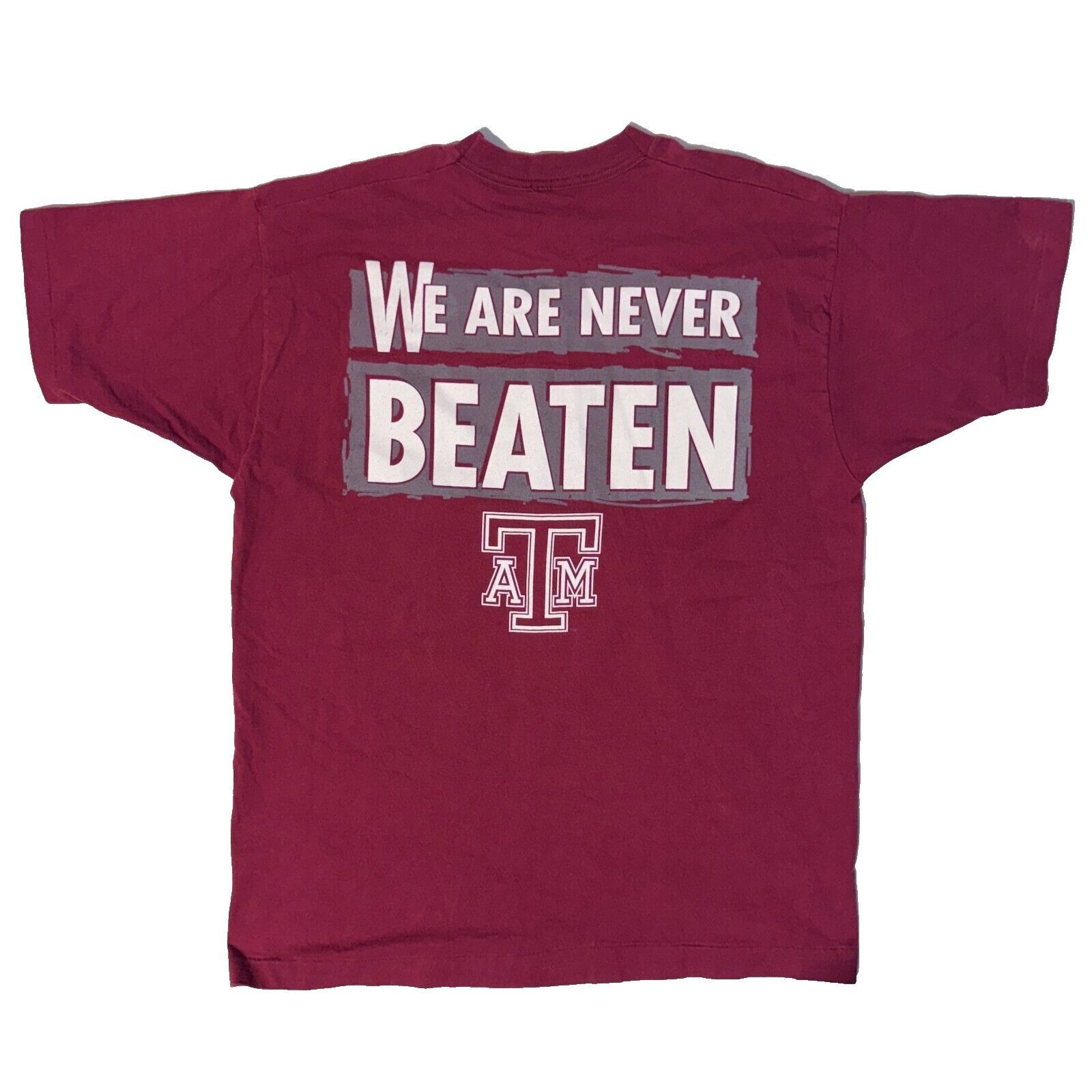 Gildan Vintage 90s Texas A&M Aggies College Football Tshirt XL Maro Size US XL / EU 56 / 4 - 4 Thumbnail