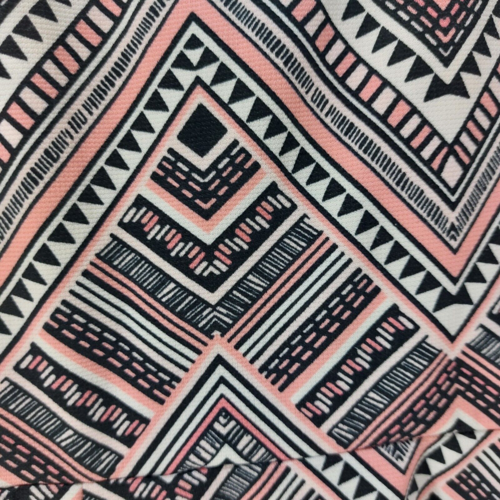 Divided Divided Women's Zig Zag Black Whtie Coral Sleeveless Dress 6 Size M / US 6-8 / IT 42-44 - 4 Thumbnail