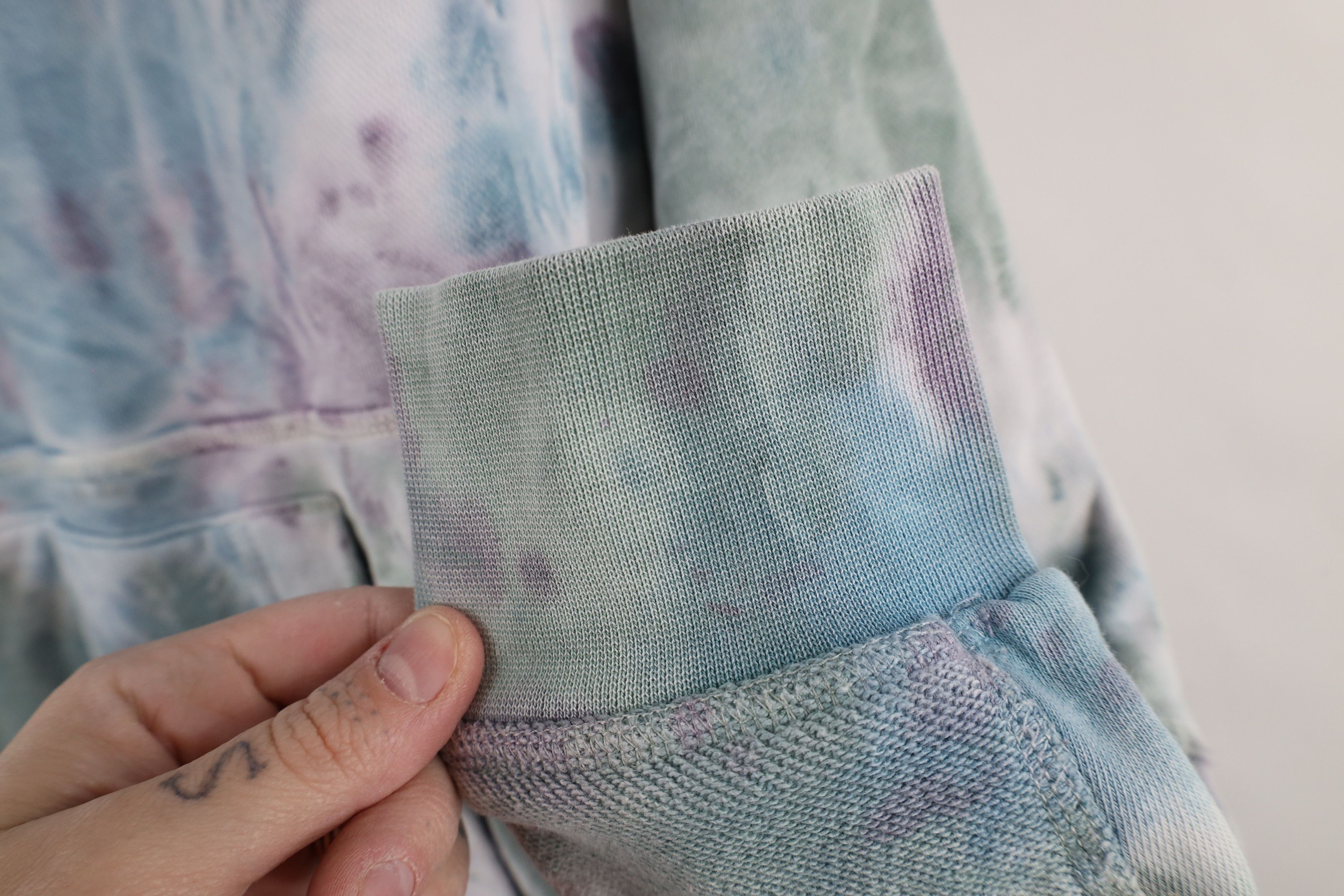 Nike × Vintage Nike Sportswear Club Terry Acid Wash Hoodie Sweatshirt Size US S / EU 44-46 / 1 - 7 Thumbnail