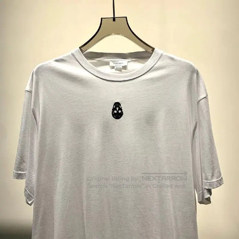 Alexander McQueen Alexander McQueen White Cotton Men's T-Shirt . Size US XL / EU 56 / 4 - 3 Thumbnail