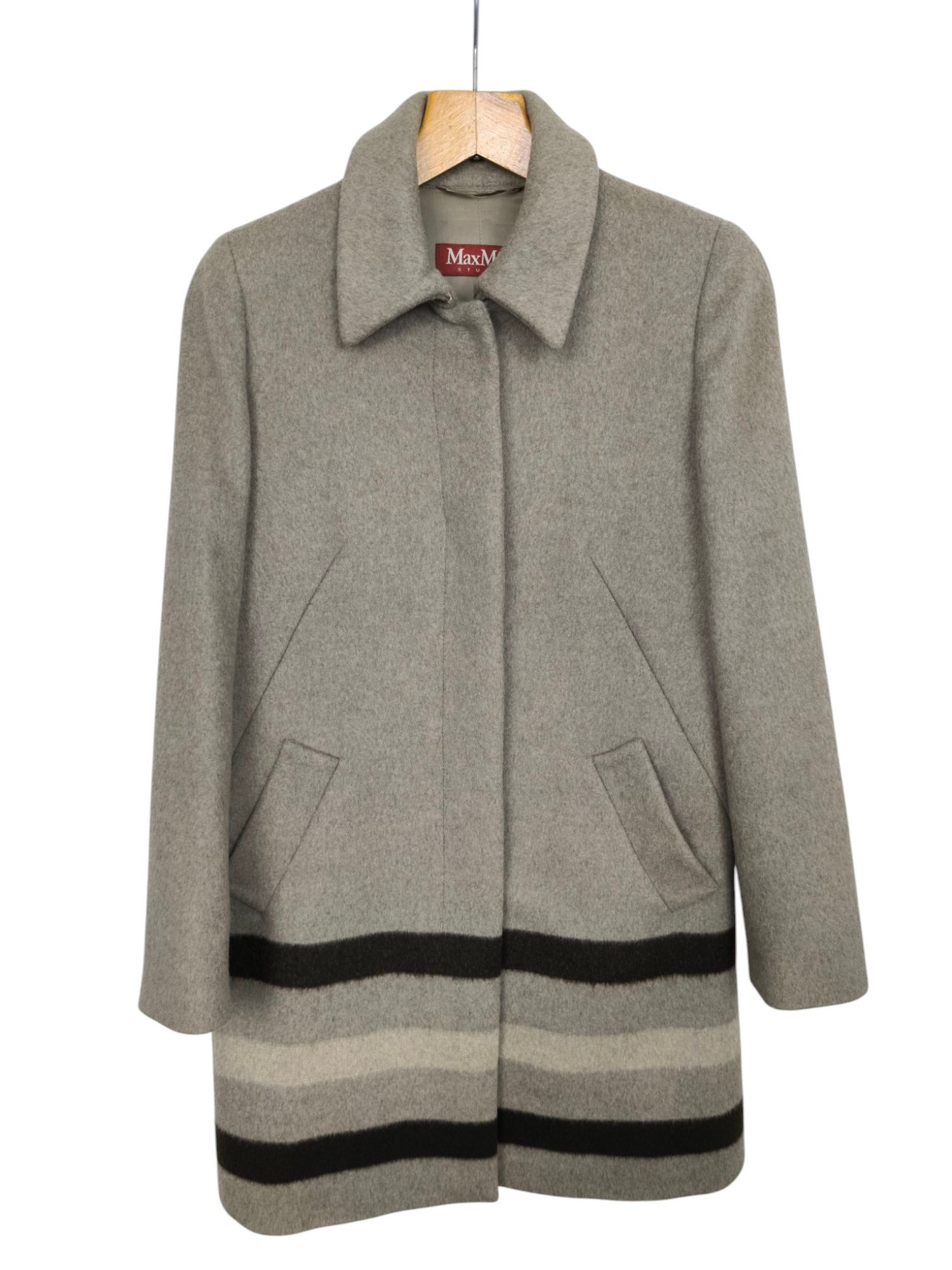 Max Mara Max Mara Virgin Wool Coat Vintage Size L / US 10 / IT 46 - 1 Thumbnail