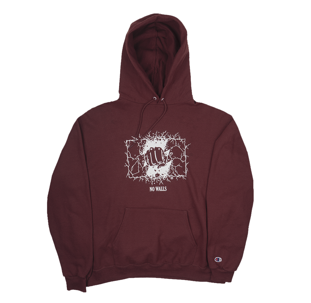 The Hundreds The Hundreds Champion No walls Hoodie Sweatshirt Burg XL Size US XL / EU 56 / 4 - 1 Thumbnail