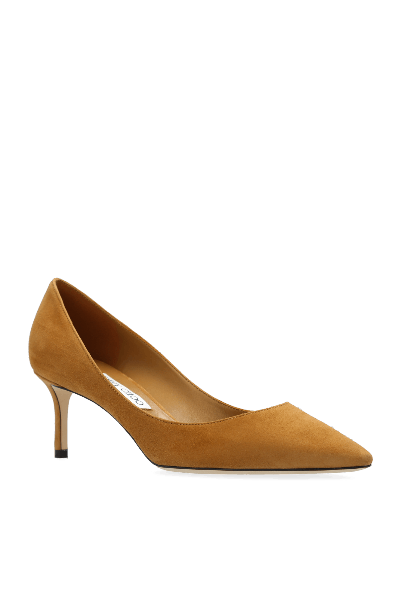 Jimmy Choo o1s22i1n1024 Suede Romy 60 Pumps in Brown Size US 10 / IT 40 - 4 Thumbnail