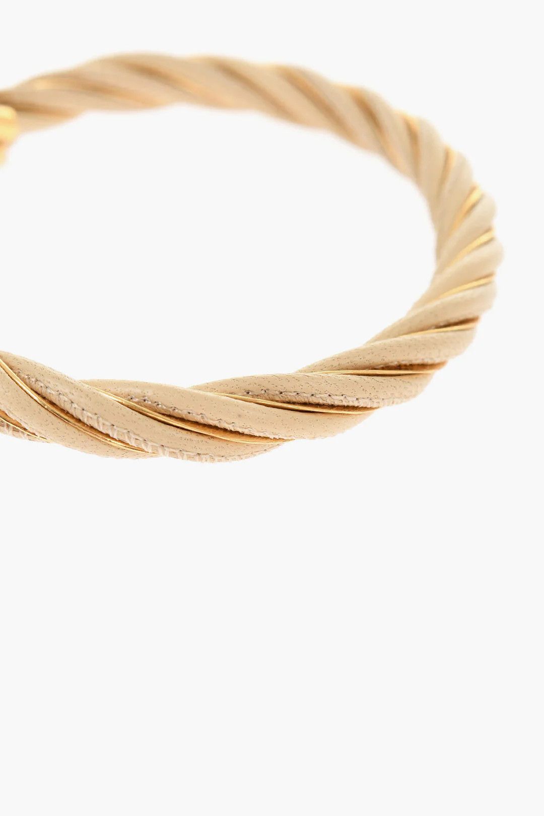 Bottega Veneta og1mm0426 Size: OS / Nappa Leather Bangle in Beige Size ONE SIZE - 2 Thumbnail