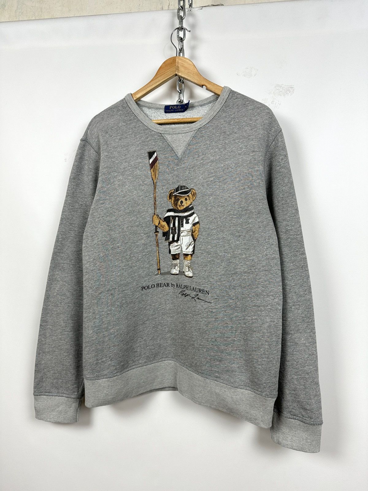 Polo Ralph Lauren Polo Bear by Ralph Lauren Grey Crewneck Sweatshirt Size US M / EU 48-50 / 2 - 4 Thumbnail