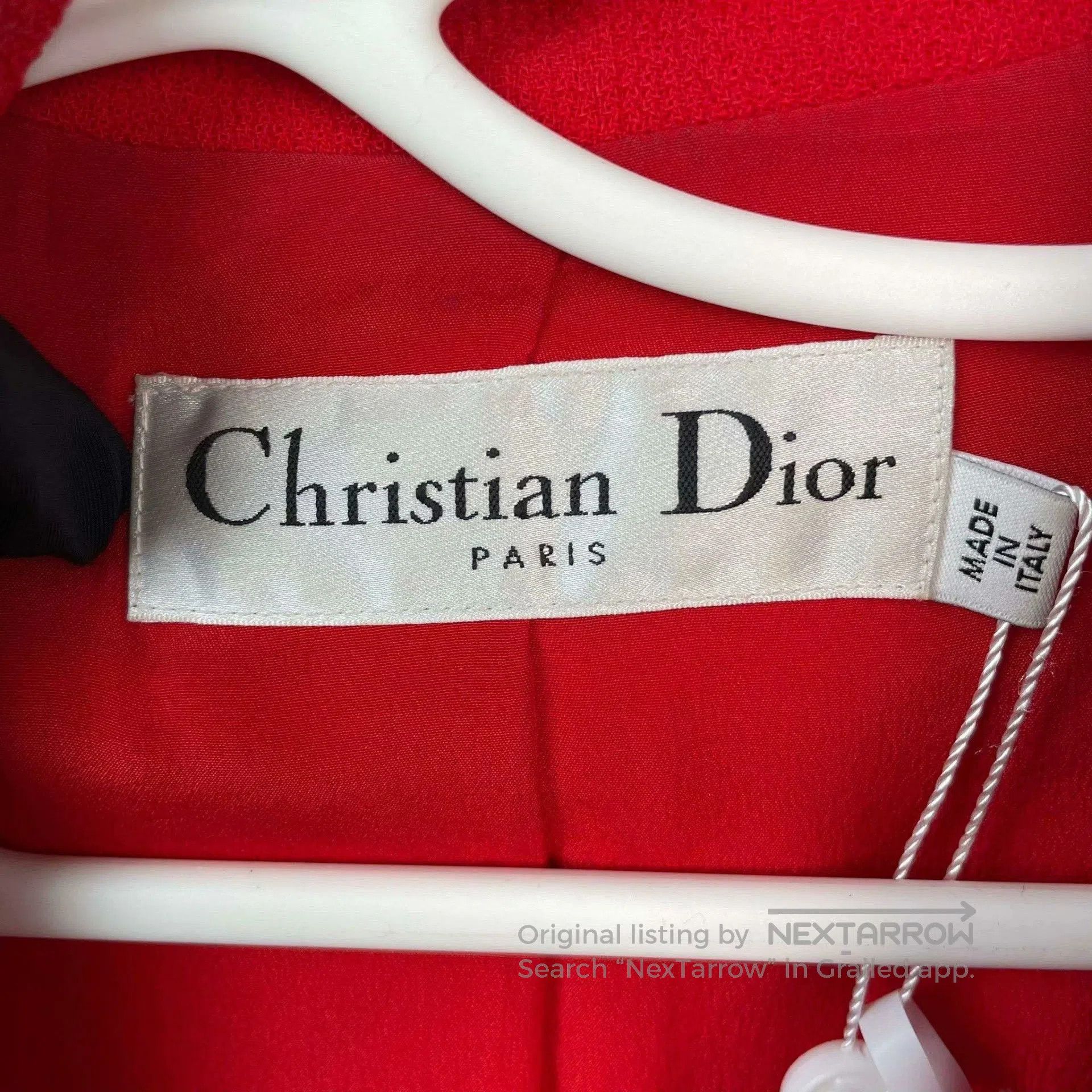 Dior Dior Red Wool Sleeveless Coat. Size S / US 4 / IT 40 - 5 Thumbnail