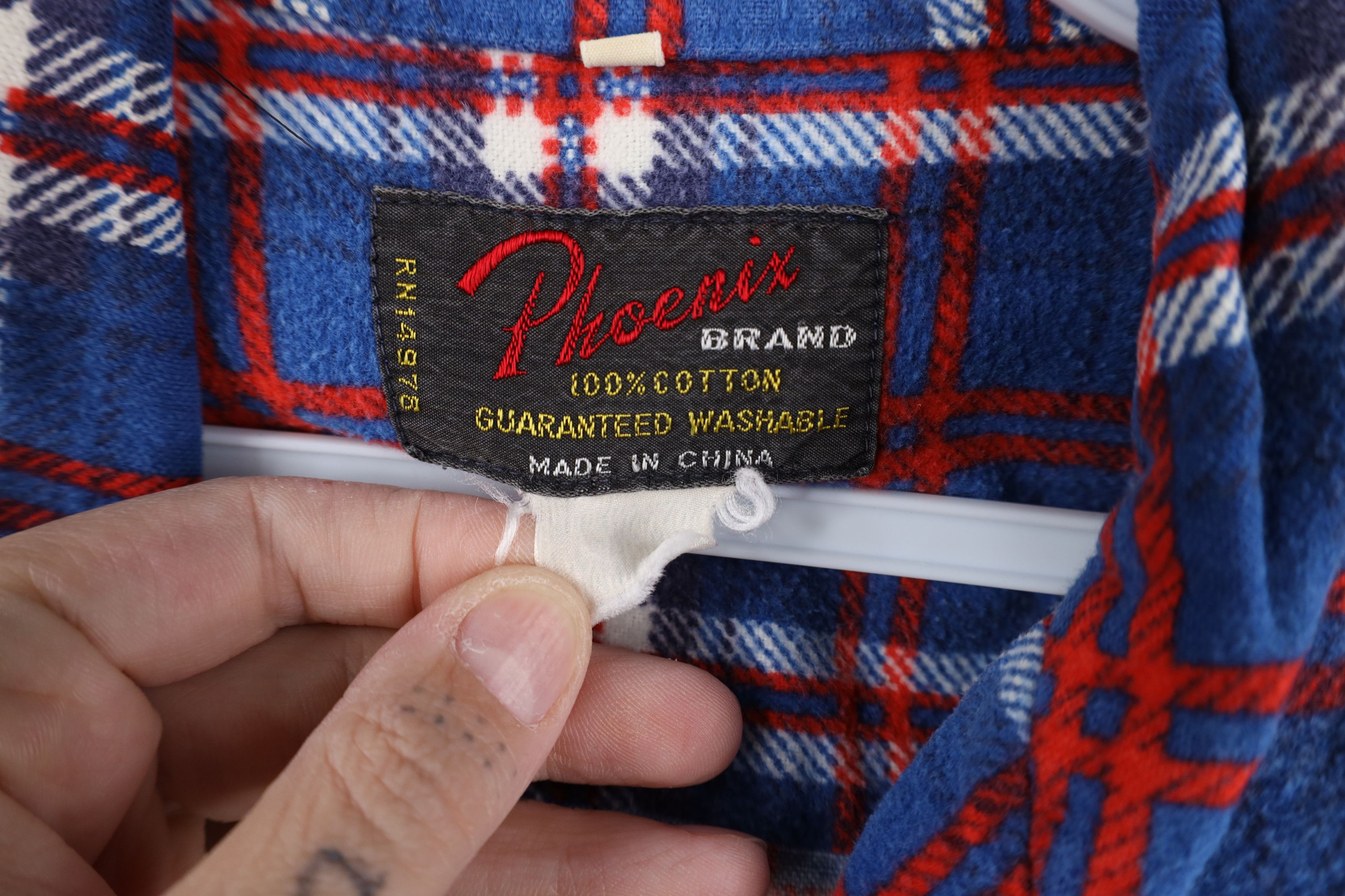 Vintage Vintage 70s Streetwear Collar Flannel Button Shirt Plaid Size US L / EU 52-54 / 3 - 10 Thumbnail