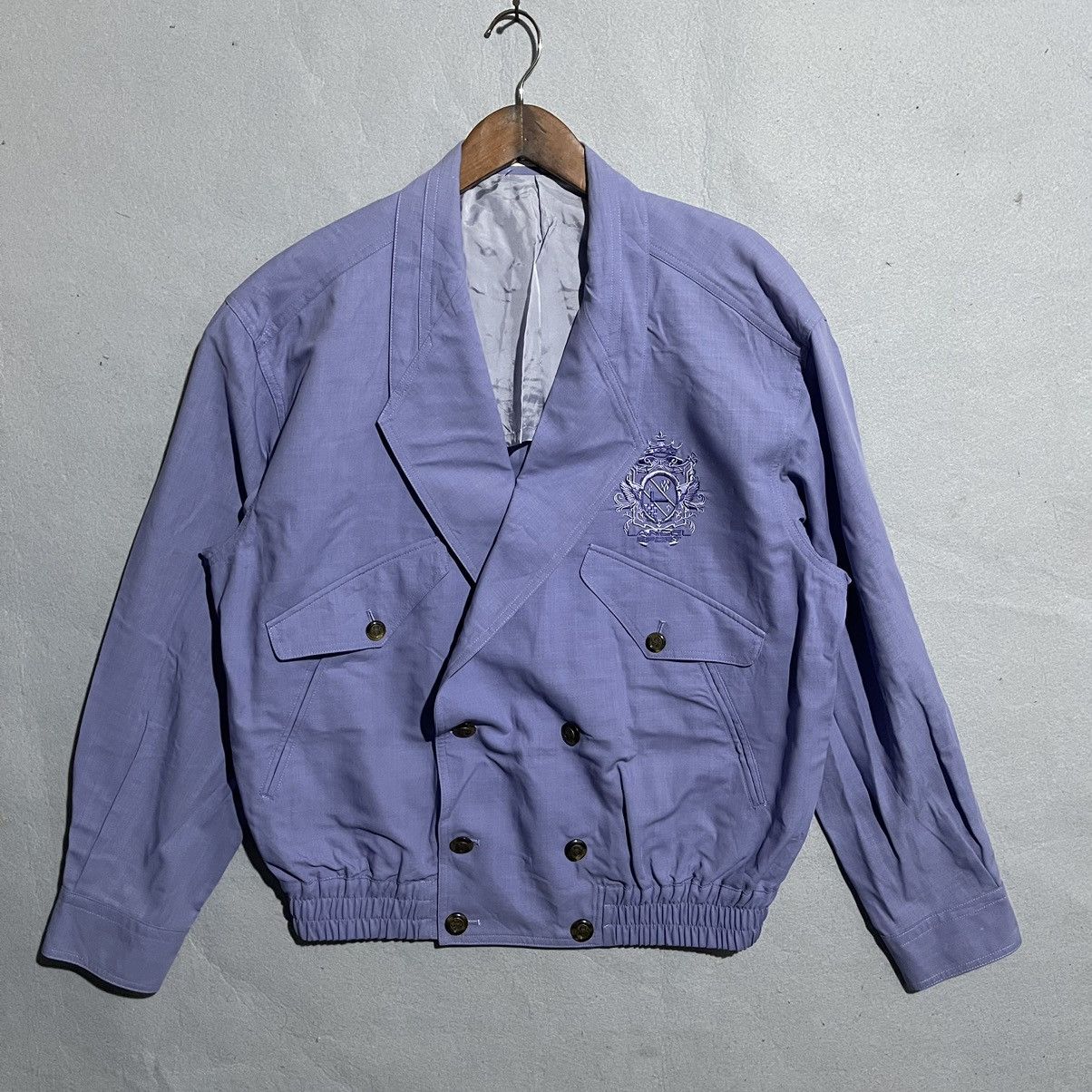 Lancel Vintage Lancel Paris Wool Blend Jacket Made in Japan Size US L / EU 52-54 / 3 - 1 Thumbnail