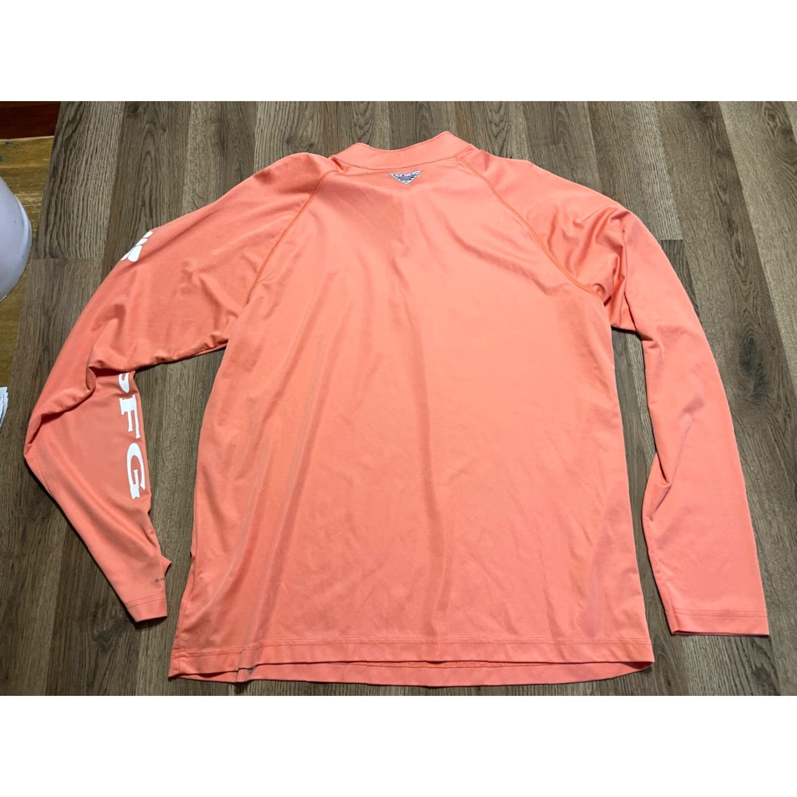 Vintage Columbia Shirt Womens Large Orange Long Sleeve 3/4 Zipper Athletic Wear Casual Fall Spring Summer Womens Size L / US 10 / IT 46 - 2 Thumbnail