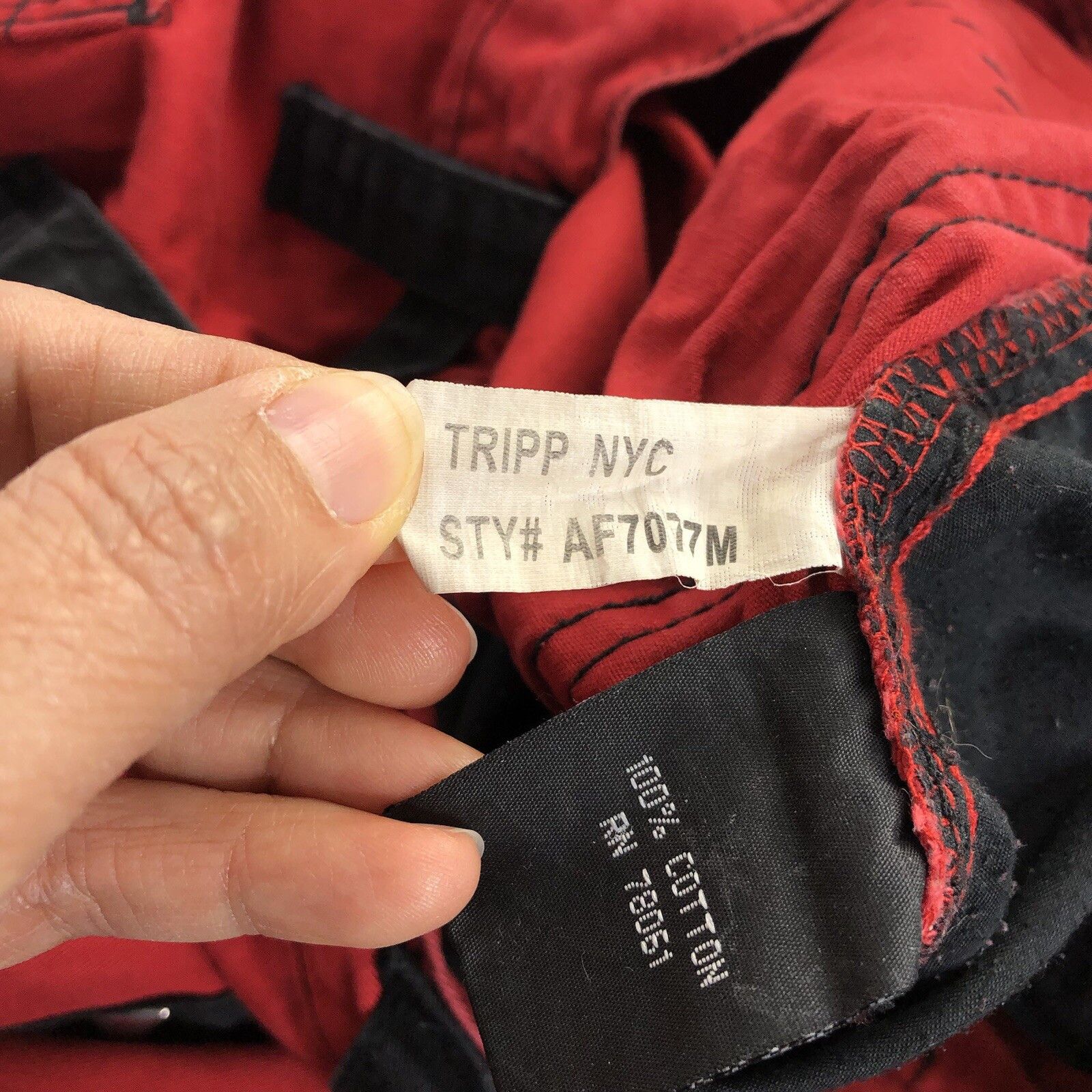 Tripp NYC Tripp NYC Y2K Baggy Bondage Red Pants L Goth Grunge Punk Size US 36 / EU 52 - 14 Thumbnail