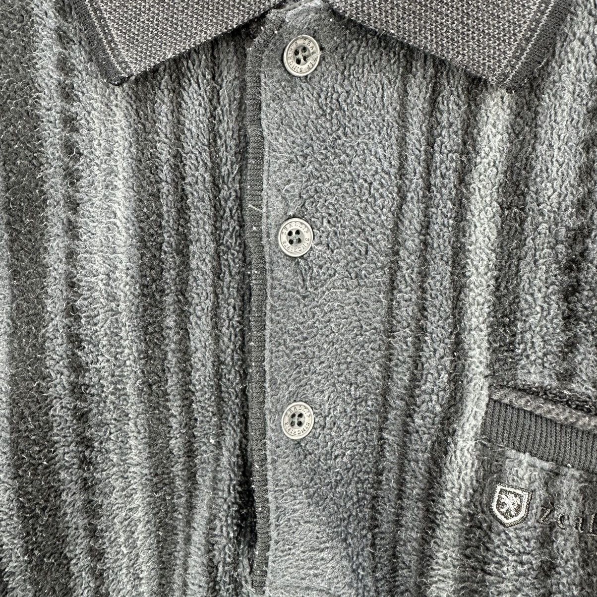 Japanese Brand Vintage Polo Shirt Striped Fleece Single Pocket by Zealzip Size US M / EU 48-50 / 2 - 8 Thumbnail