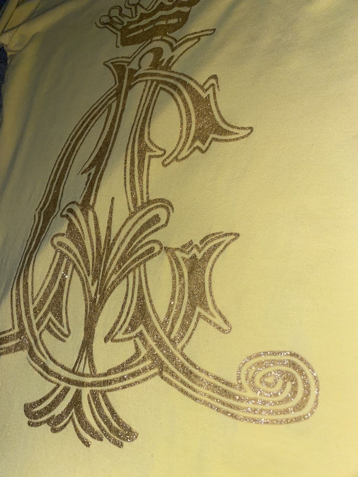 Christian Audigier × Ed Hardy *RARE* Christian Audigier x Ed Hardy Yellow Longsleeve Tee Size ONE SIZE - 2 Thumbnail