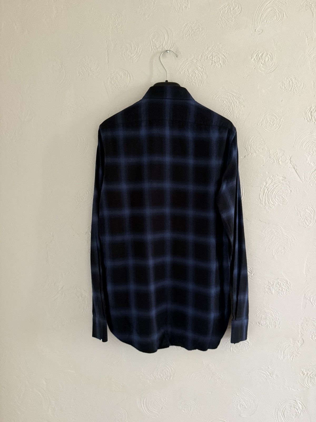 Hedi Slimane × Saint Laurent Paris Saint Laurent SS16 blue stripe flannel shirt Size US S / EU 44-46 / 1 - 7 Thumbnail