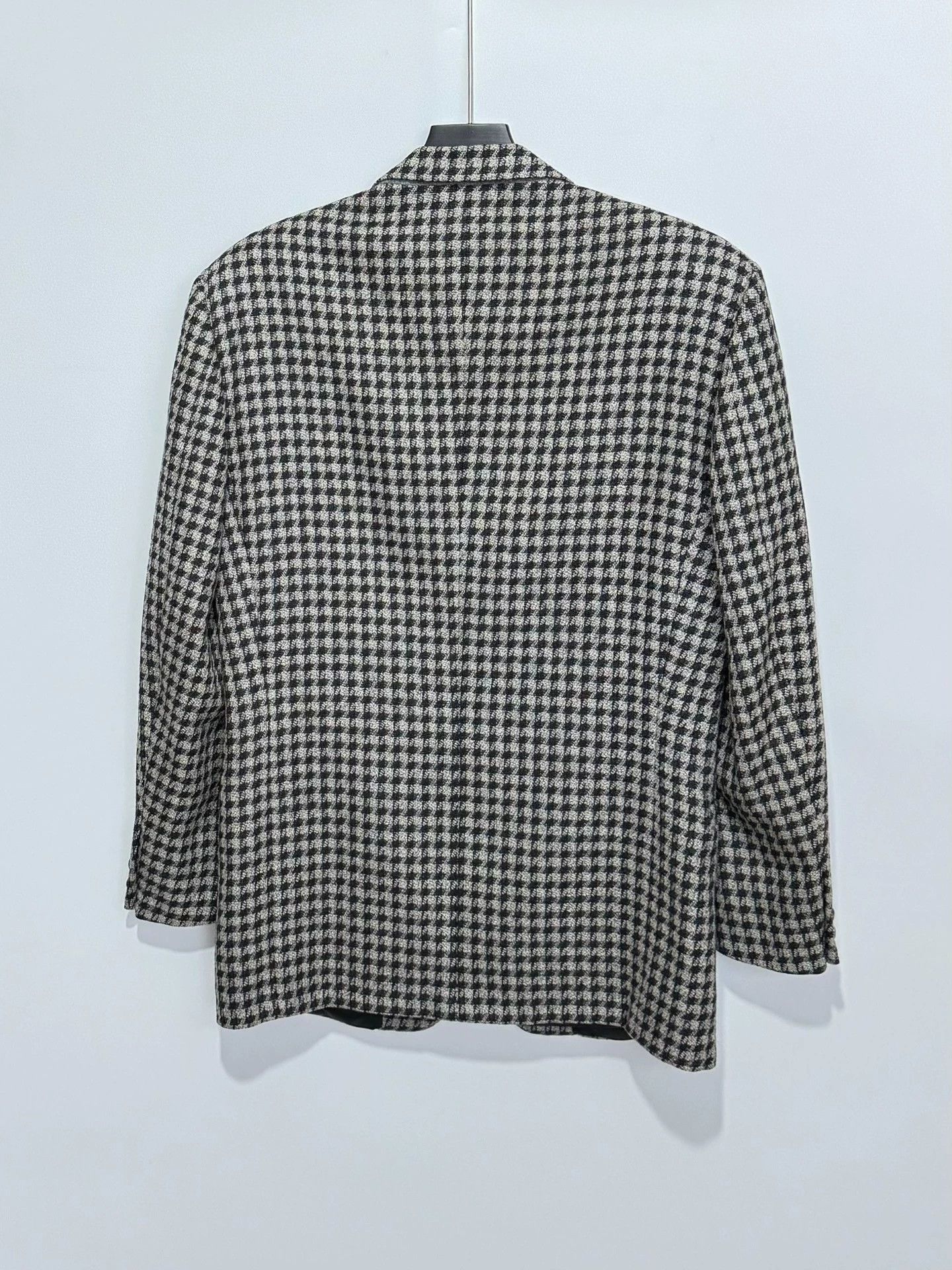 Versace Versace Houndstooth Tweed Blazer 48 Size 48S - 4 Thumbnail