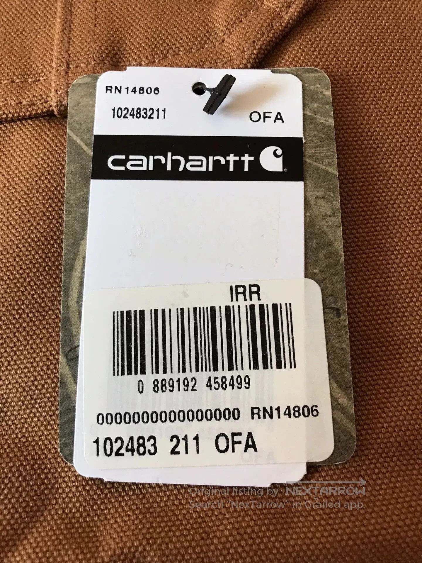 Carhartt Carhartt 102483 Canvas Apron. Size ONE SIZE - 8 Thumbnail