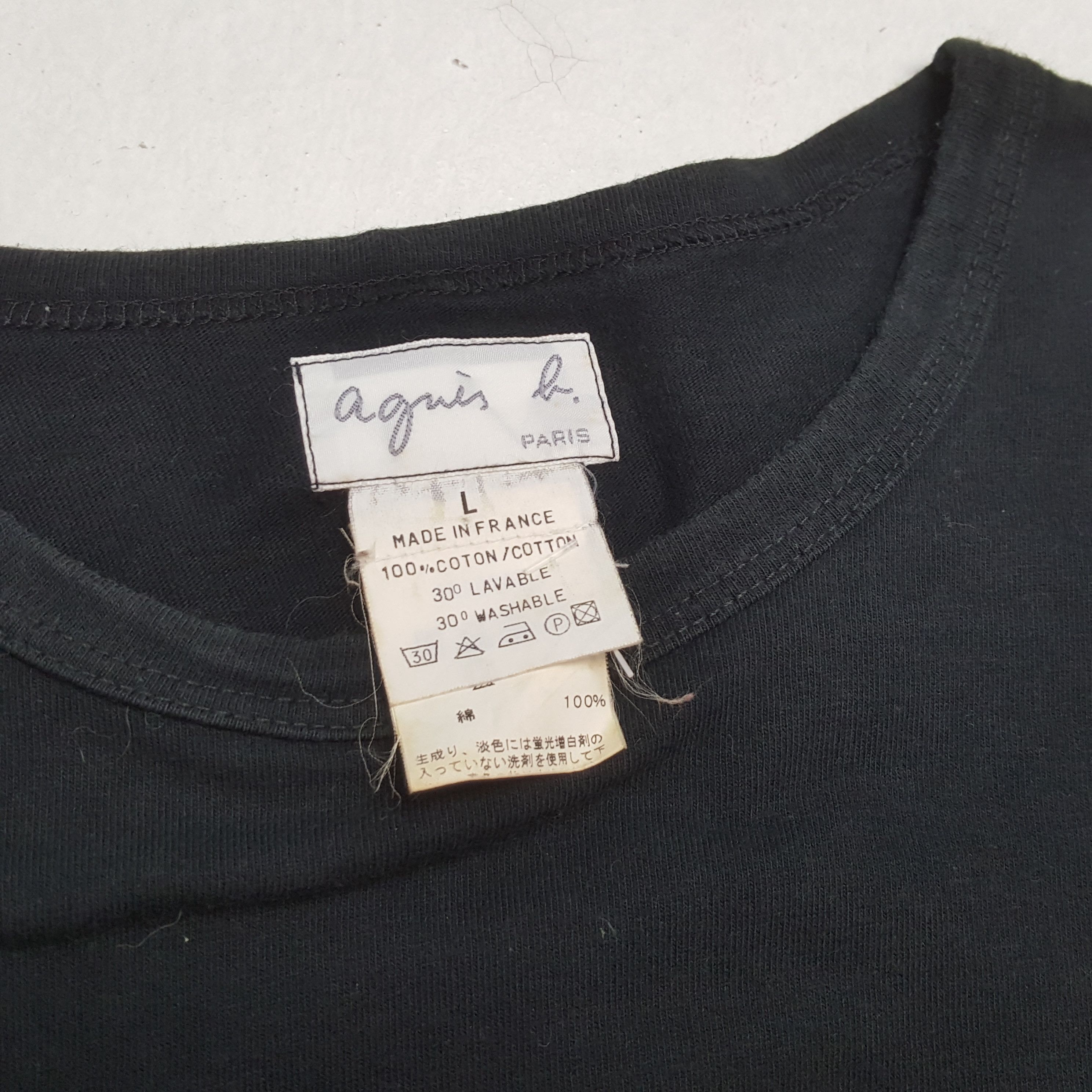 Designer × Vintage × agnes b. AGNES B Fashion Designer Tshirt Long Sleeve Size US M / EU 48-50 / 2 - 8 Thumbnail