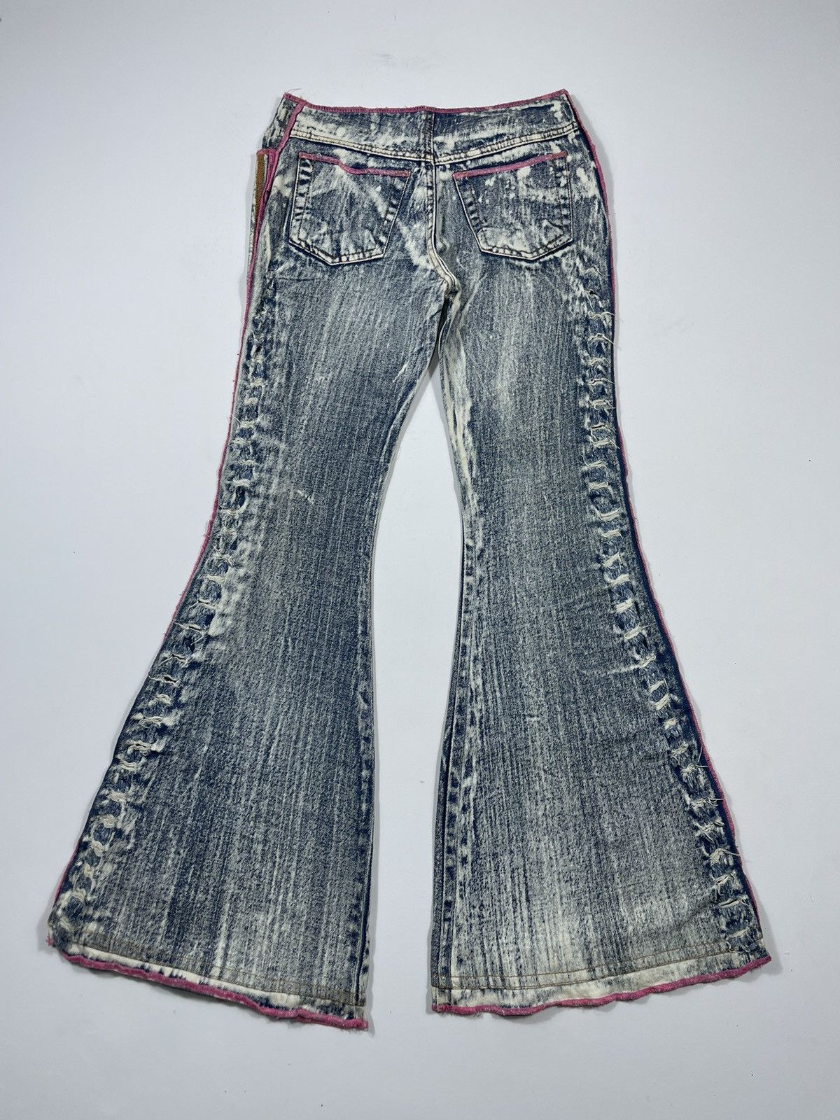 Other Huadi Super Flare acid wash Denim ifsixlgb style Size US 29 - 3 Thumbnail