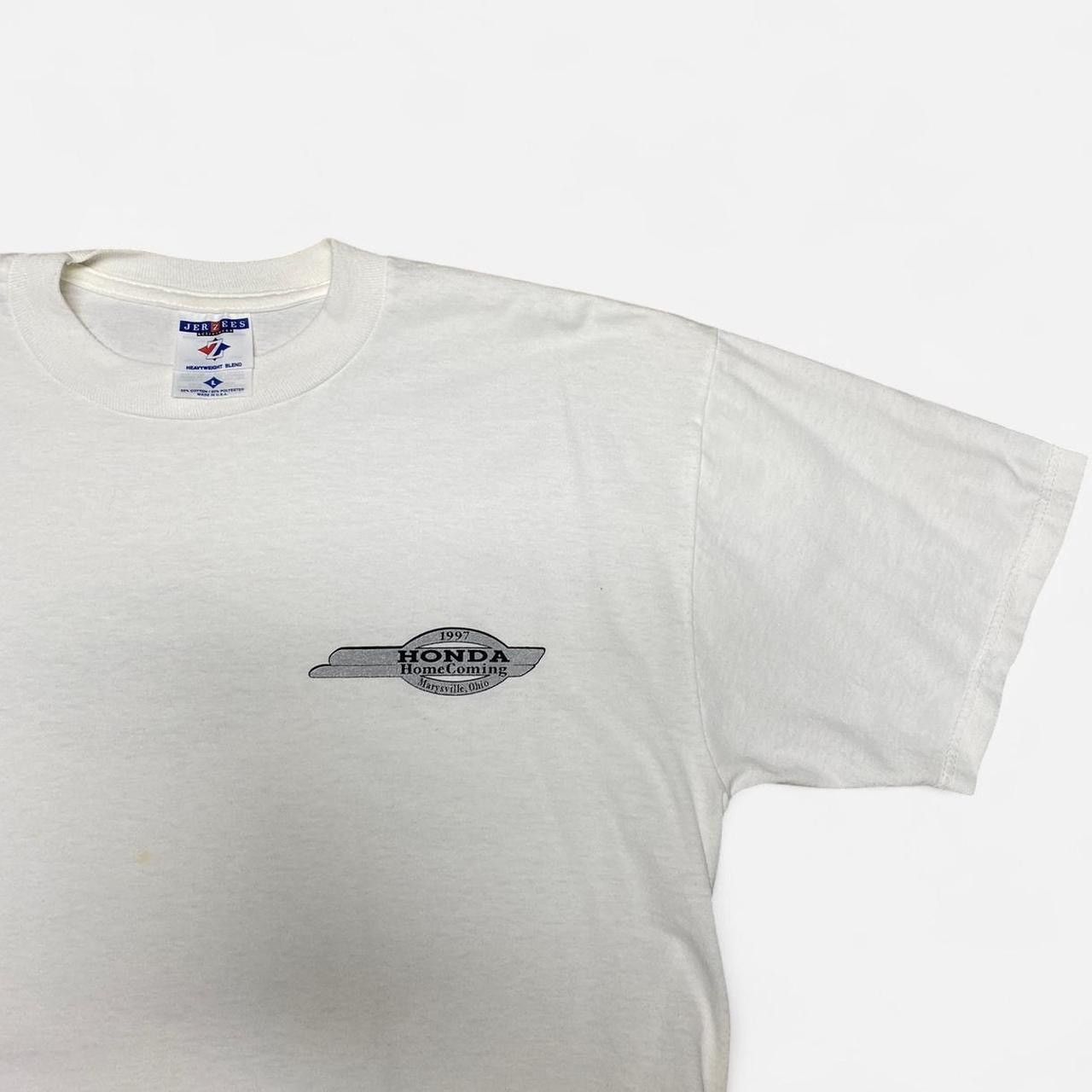 Jerzees 1997 Honda marysville , Ohio graphic white Tshirt Size US L / EU 52-54 / 3 - 5 Thumbnail