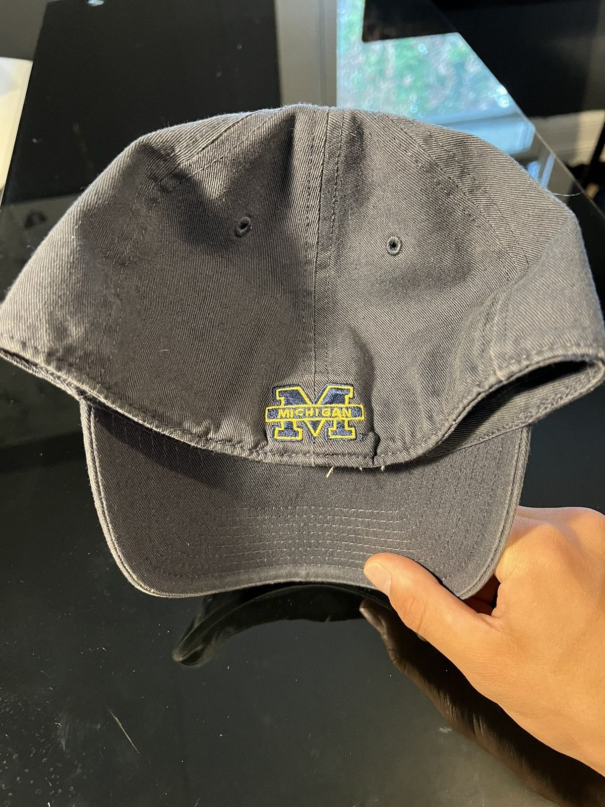 Vintage Michigan Wolverines '47 Franchise Fitted Hat Small Blue Size ONE SIZE - 3 Thumbnail
