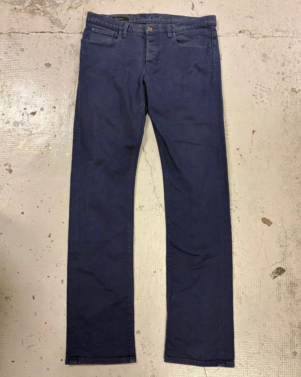 Gucci SS2009 Gucci Navy Slim Denim Jeans Size US 32 / EU 48 - 1 Thumbnail