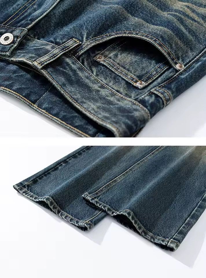 Jean Bootcut Y2k Retro Style Washed Blue Jeans Pants Size US 32 / EU 48 - 7 Thumbnail