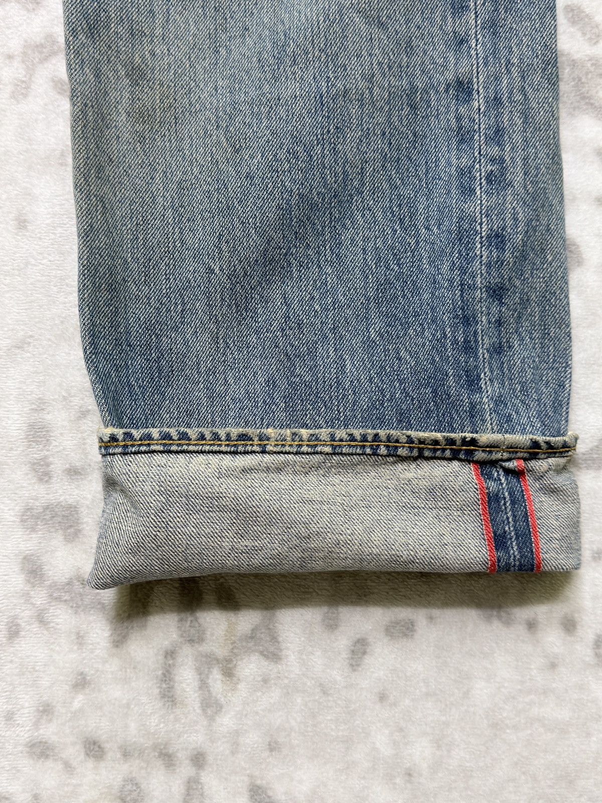 Japanese Brand Vintage KELEN Selvedge Leather Pocket Denim Jeans Size US 30 / EU 46 - 8 Thumbnail
