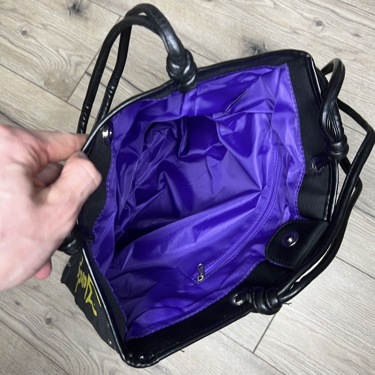 Christian Audigier × Ed Hardy × Vintage Ed Hardy Christian Audigier Panther Tote Shoulder Bag Black Size ONE SIZE - 9 Thumbnail