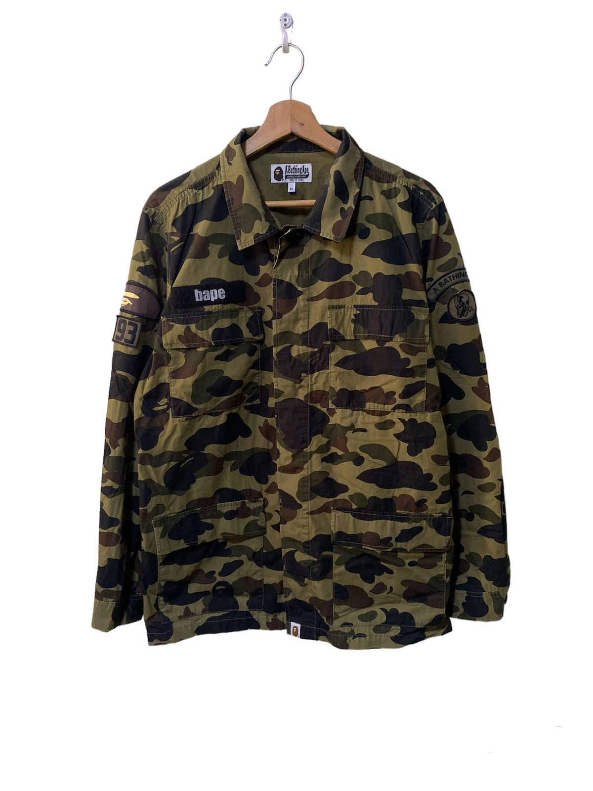 Bape Vtg A bathing Ape BAPE 1st Camo Military Double Pocket Shirt Size US XL / EU 56 / 4 - 1 Thumbnail