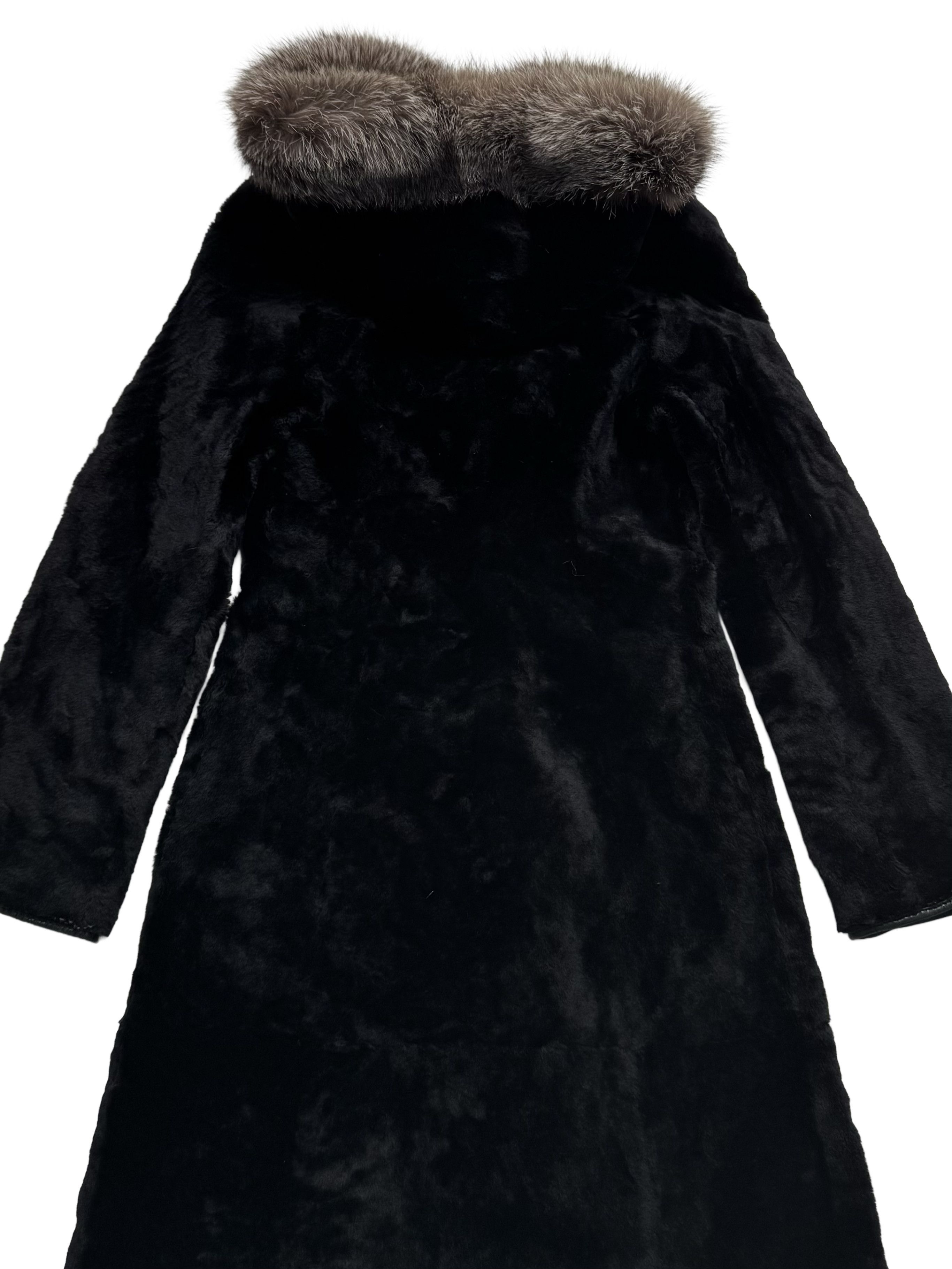 Vintage Vintage Real Sheepskin Hooded Coat Size S / US 4 / IT 40 - 18 Thumbnail