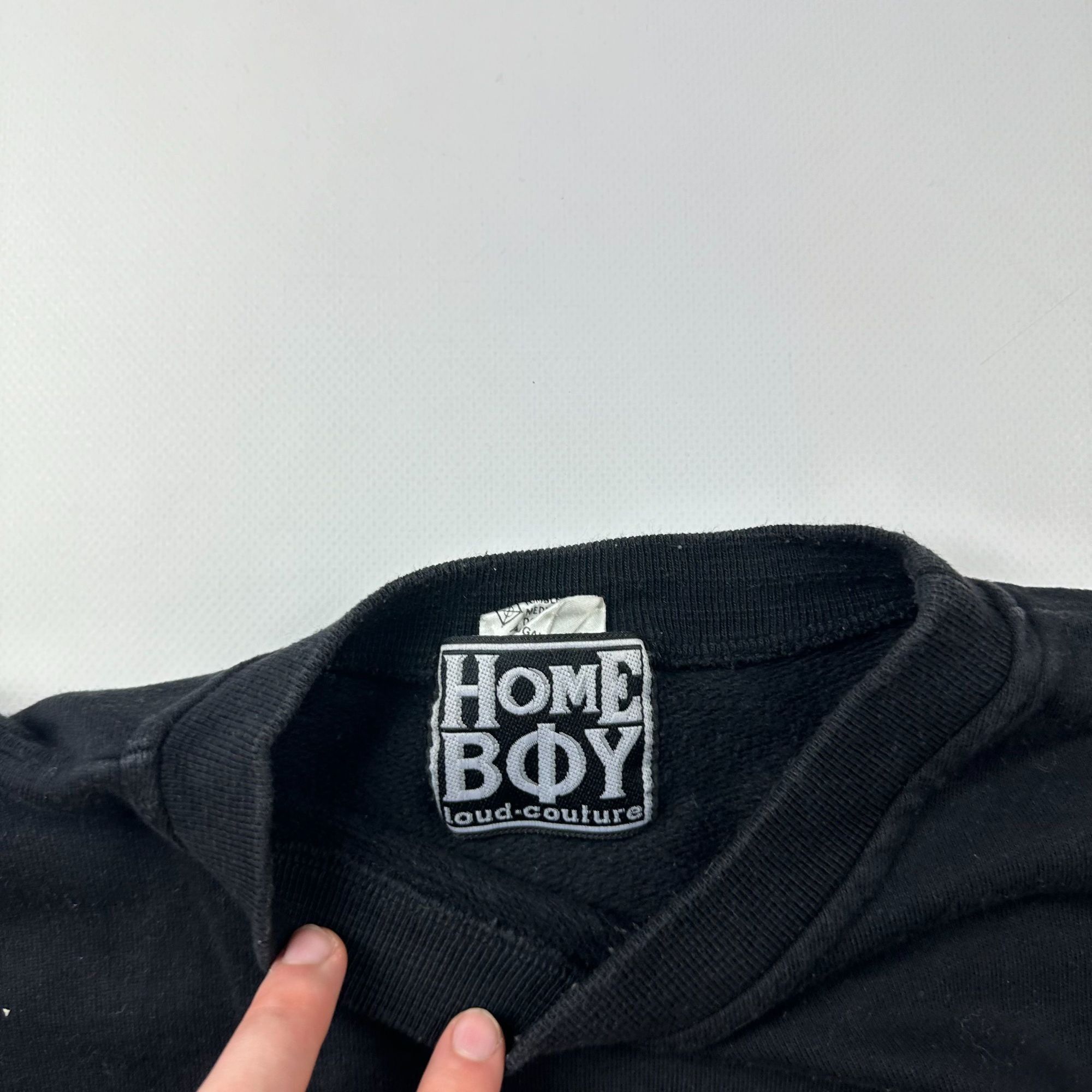 Vintage Rare Vintage 90s Homeboy Heavyweight T-Shirt Sweatshirt Fabr Size US XL / EU 56 / 4 - 4 Thumbnail