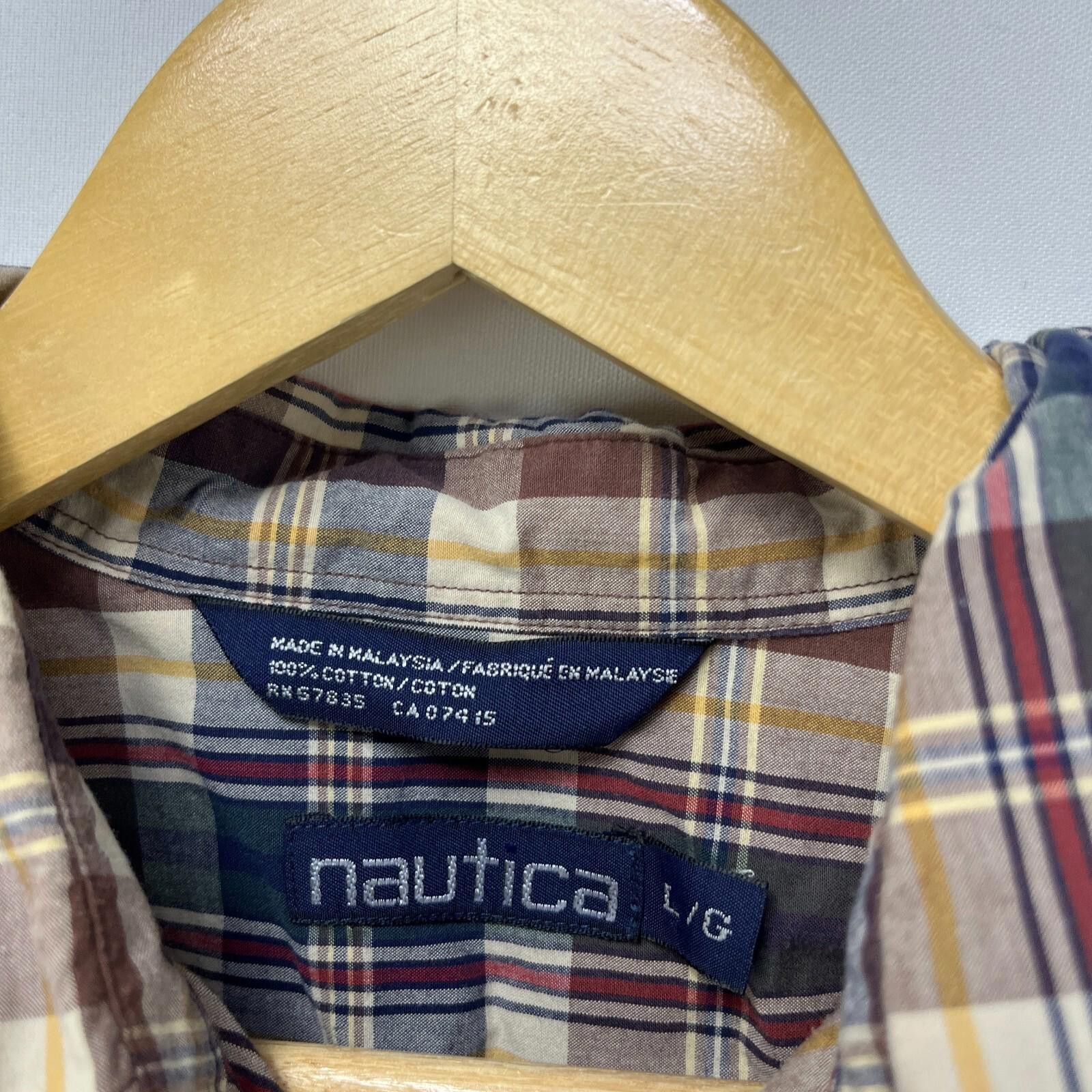 Nautica Vintage 90s Nautica Button Up Shirt Sailboat Large Plaid Size US L / EU 52-54 / 3 - 6 Thumbnail