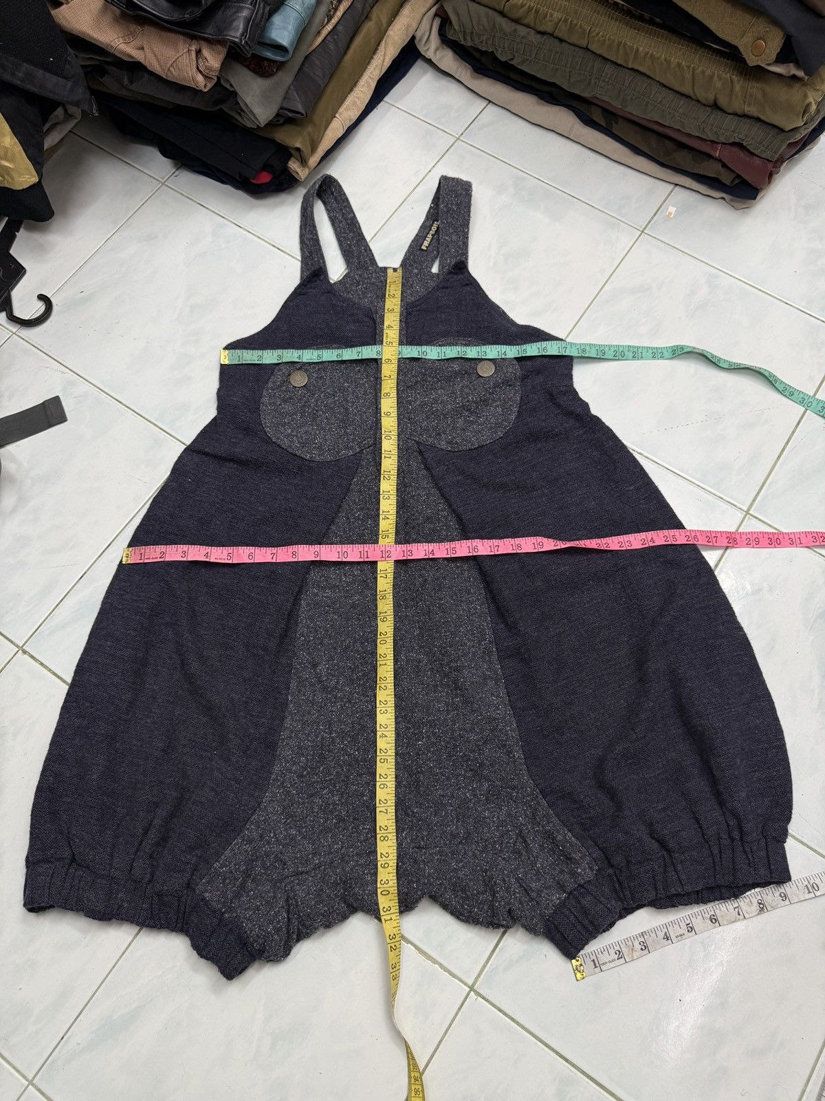 Issey Miyake 🔥🔥🔥ARCHIVE ISSEY MIYAKE FRAPBOIS CROPPEP JUMPSUIT Size 32" / US 10 / IT 46 - 16 Thumbnail
