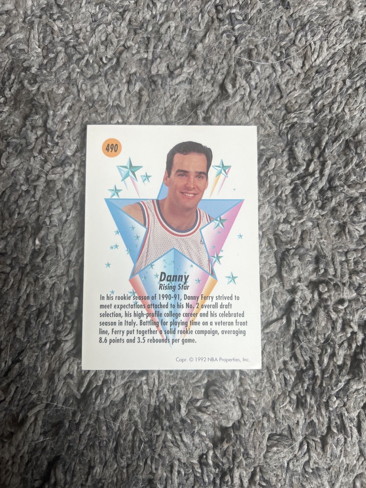 NBA 1992 SkyBox #490 Danny Ferry Card Size ONE SIZE - 2 Thumbnail