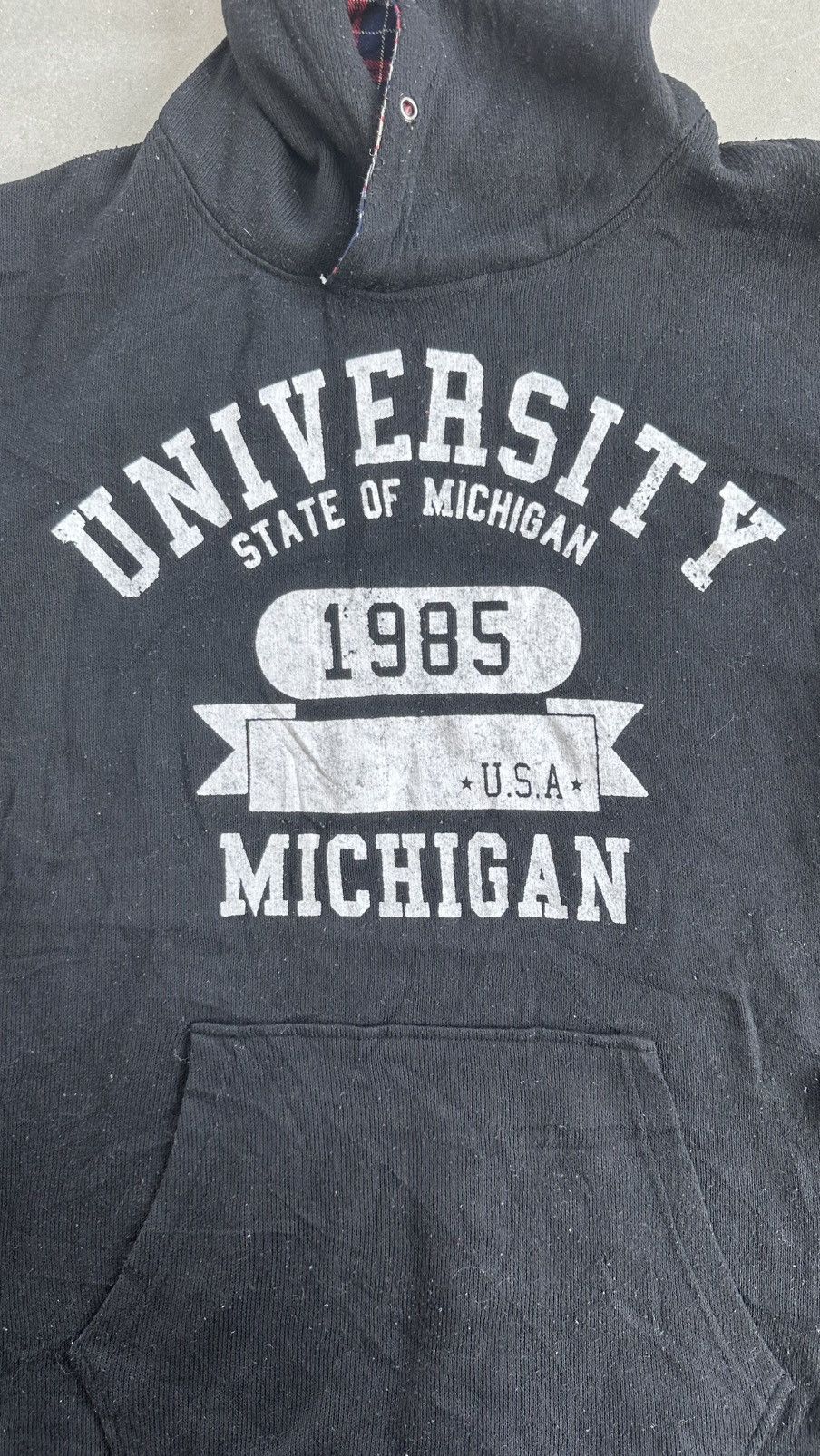 Vintage UNIVERSITY MICHIGAN HOODIE COLLEGIATE Size US XXL / EU 58 / 5 - 2 Thumbnail