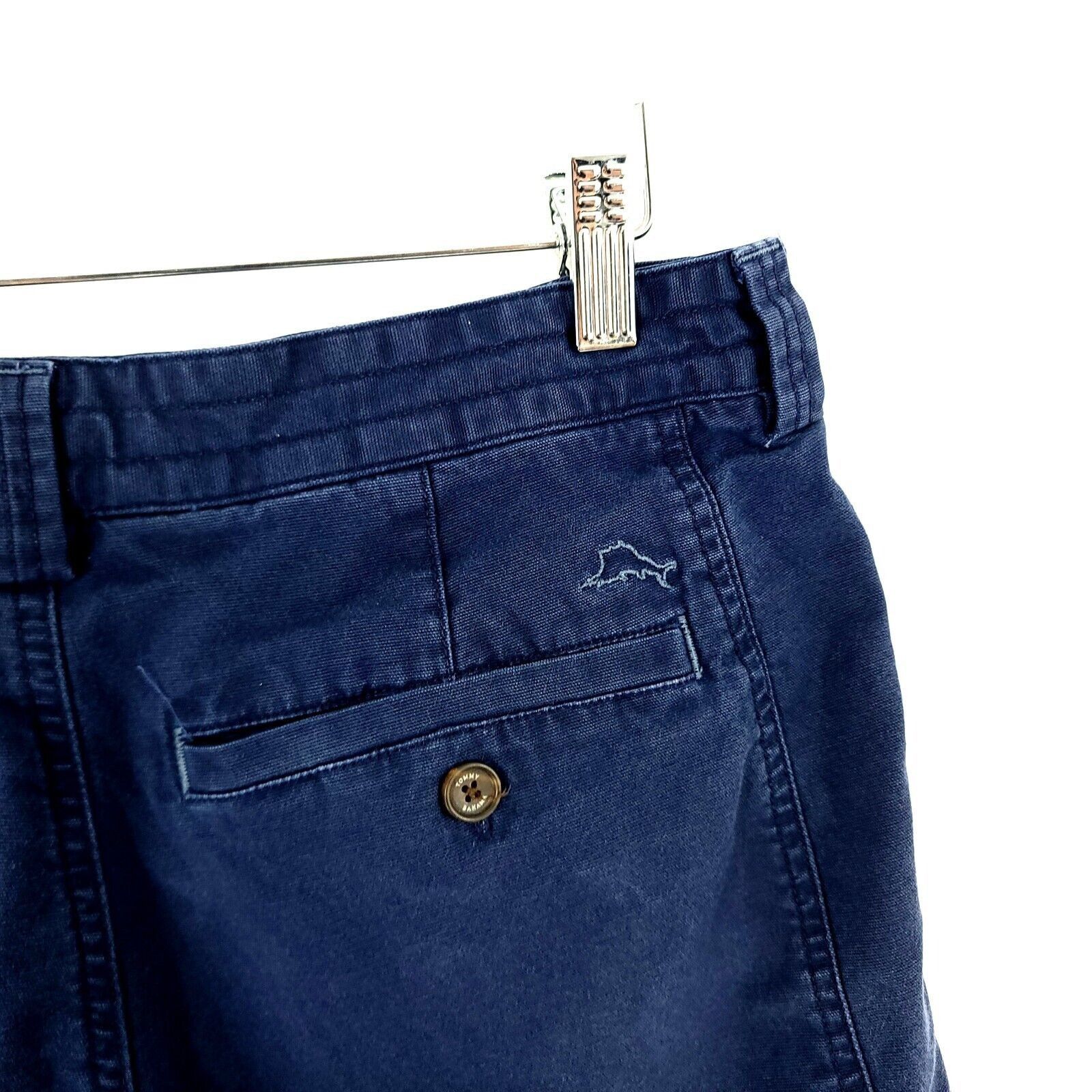 Tommy Bahama Tommy Bahama Cotton Tencel Spandex Blue Cargo Shorts Mid Ris Size US 30 / EU 46 - 5 Thumbnail