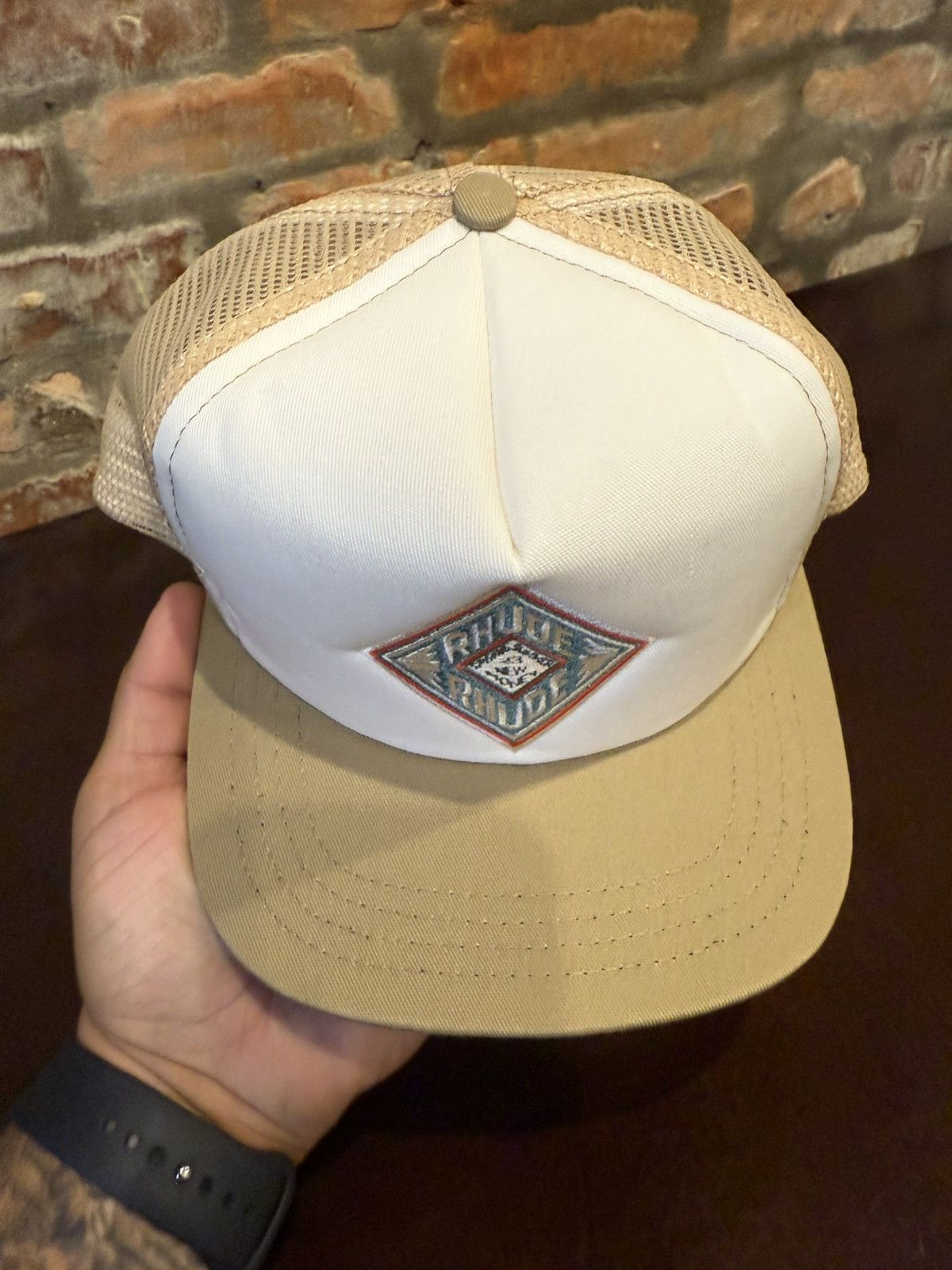 Rhude Rhude Diamond Trucker Hat Size ONE SIZE - 3 Thumbnail