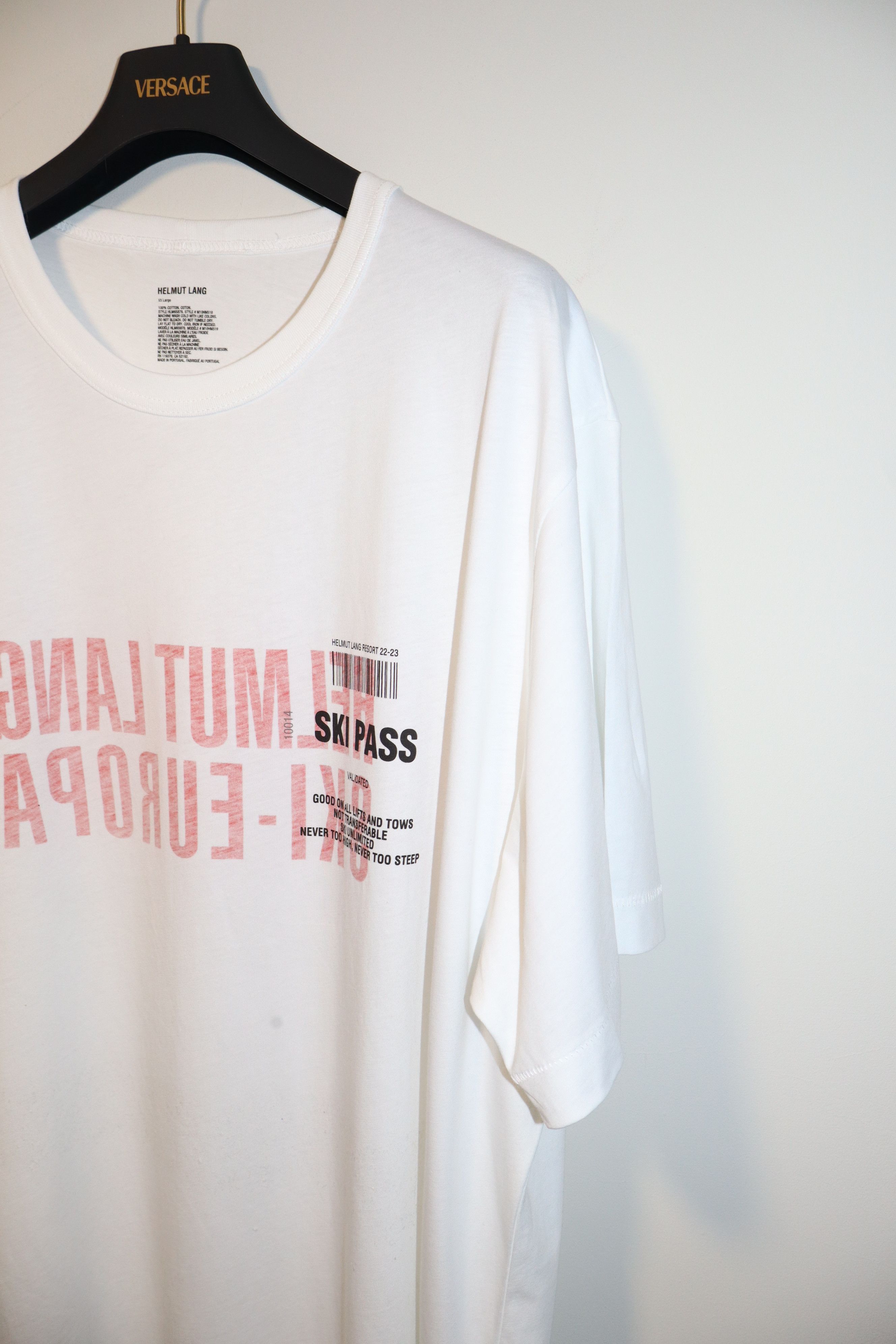 Helmut Lang Ski pass t-shirt Size US XXL / EU 58 / 5 - 7 Thumbnail