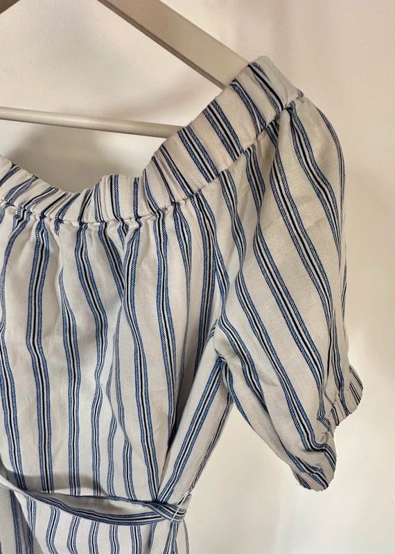 Michael Kors Michael kors linen dress white blue stripes Size M / US 6-8 / IT 42-44 - 4 Thumbnail