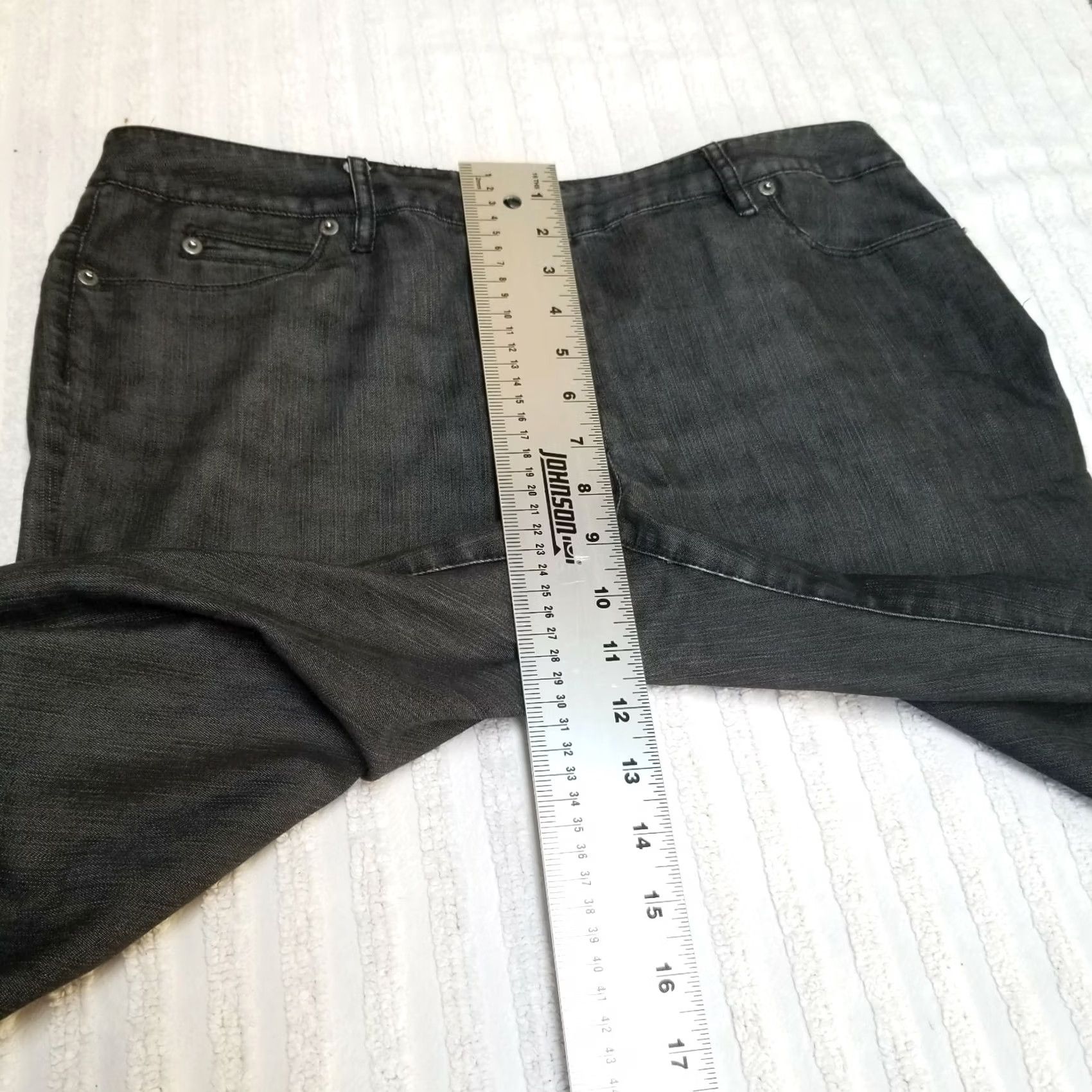 Kenneth Cole KENNETH COLE NEW YORK Womens Straight Jeans Mid-Rise 5-Pockets Denim Size 10 Black Size 32" / US 10 / IT 46 - 5 Thumbnail