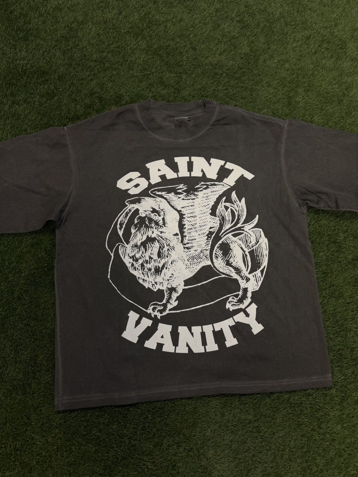 Saint Vanity Saint Vanity Basic Logo Grey Tee Shirt Size M (NEW) Size US M / EU 48-50 / 2 - 3 Thumbnail