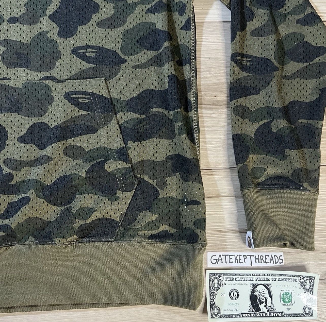 Bape Bape Camo Mesh Pullover Hoodie Size US XL / EU 56 / 4 - 3 Thumbnail