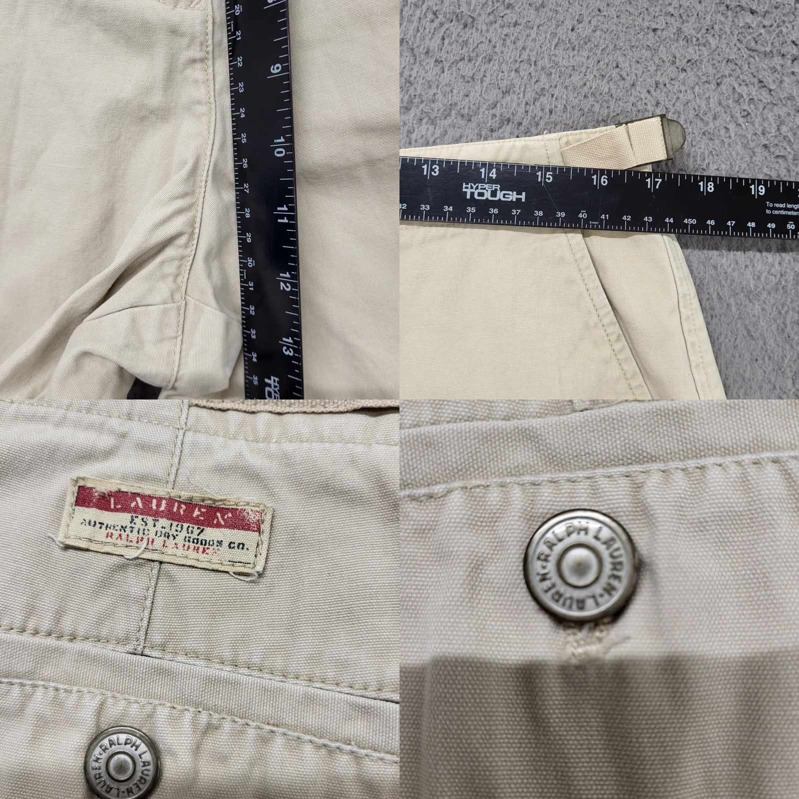 Ralph Lauren Lauren Ralph Lauren Shorts Womens 14 Beige Khaki Casual Summer Comfort 32.5x5 Beige Size 36" / US 14 / IT 50 - 8 Thumbnail