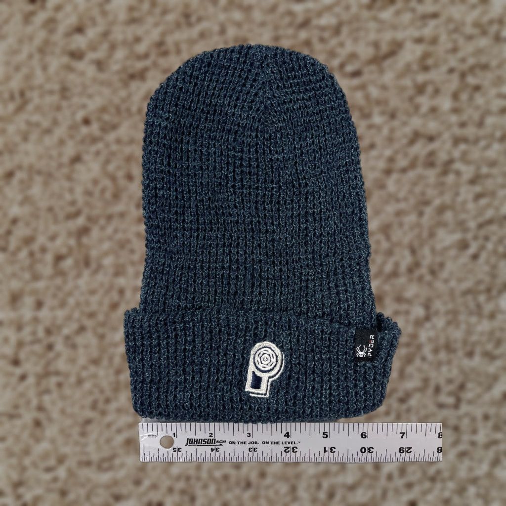Spyder VINTAGE Spyder Beanie Toque Adult One Size Blue Knit Acrylic Polyester Blend Skate Size ONE SIZE - 1 Thumbnail