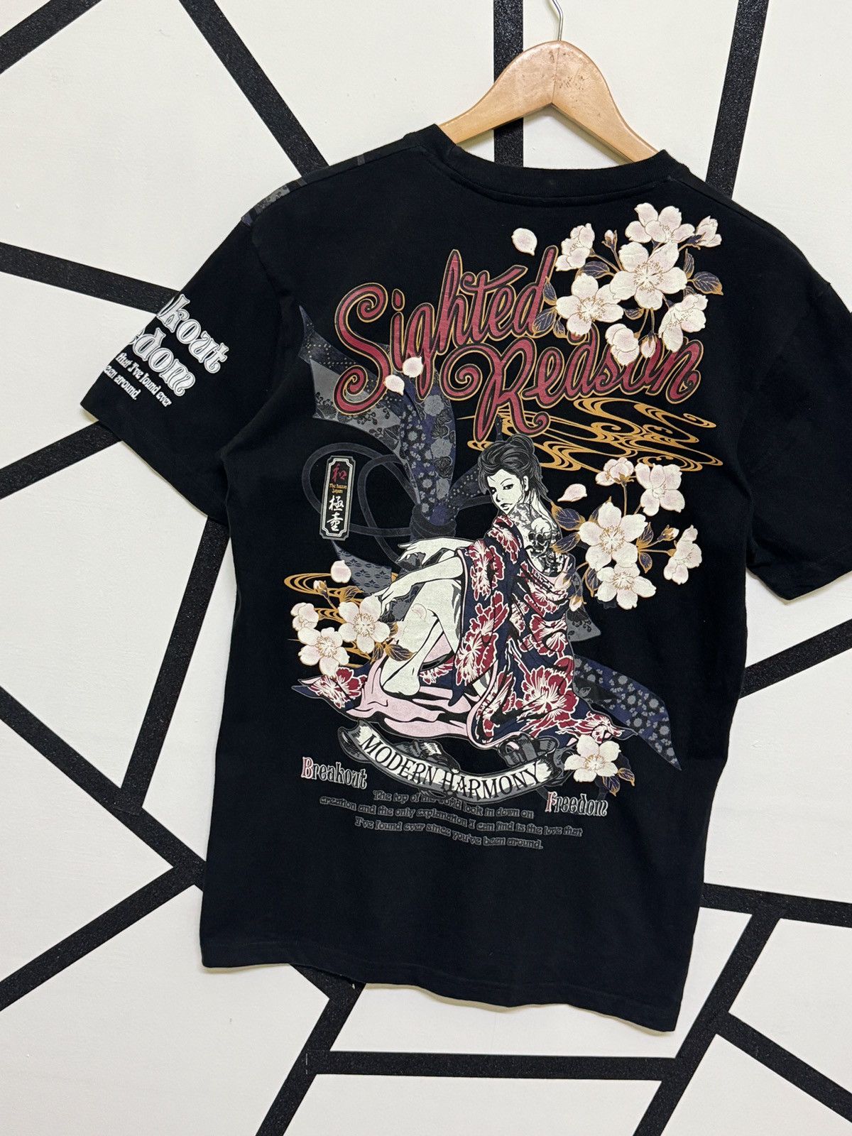 Bullet Noise VINTAGE BULLET NOISE SIGHTED REDSON POEM JAPANESE GIRL TEE Size US S / EU 44-46 / 1 - 8 Thumbnail