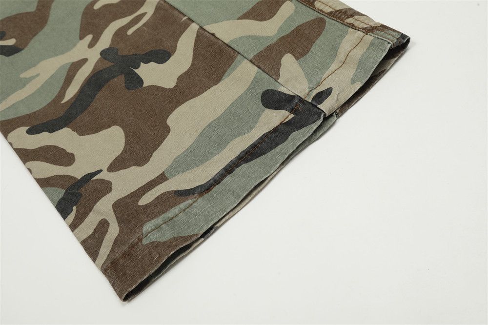 Designer × Japanese Brand × Vintage washed faded camo skate hiphop baggy cargo pants Size US 29 - 9 Thumbnail